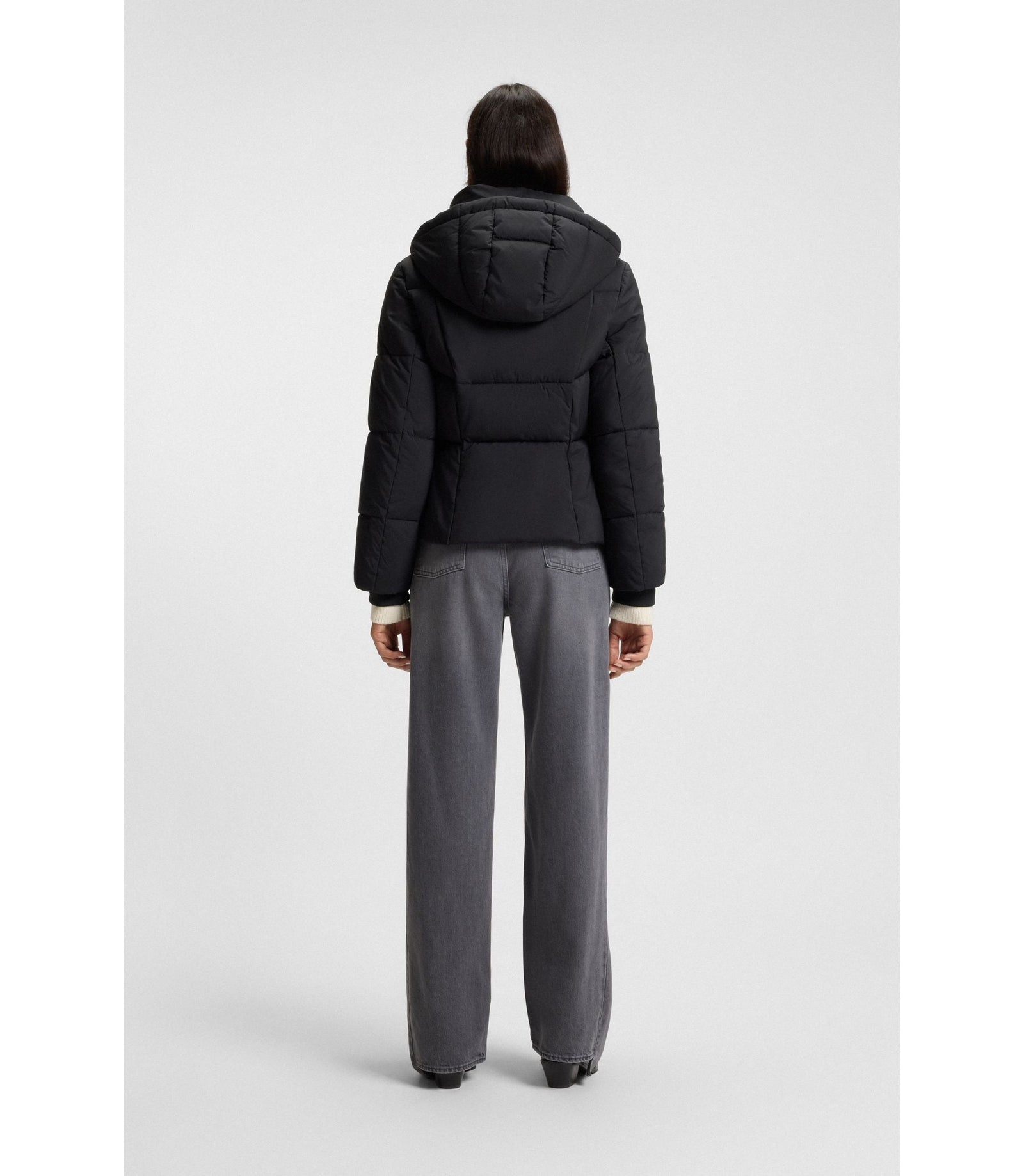 Boss Piping Detail Jacket With Padding Black Women's