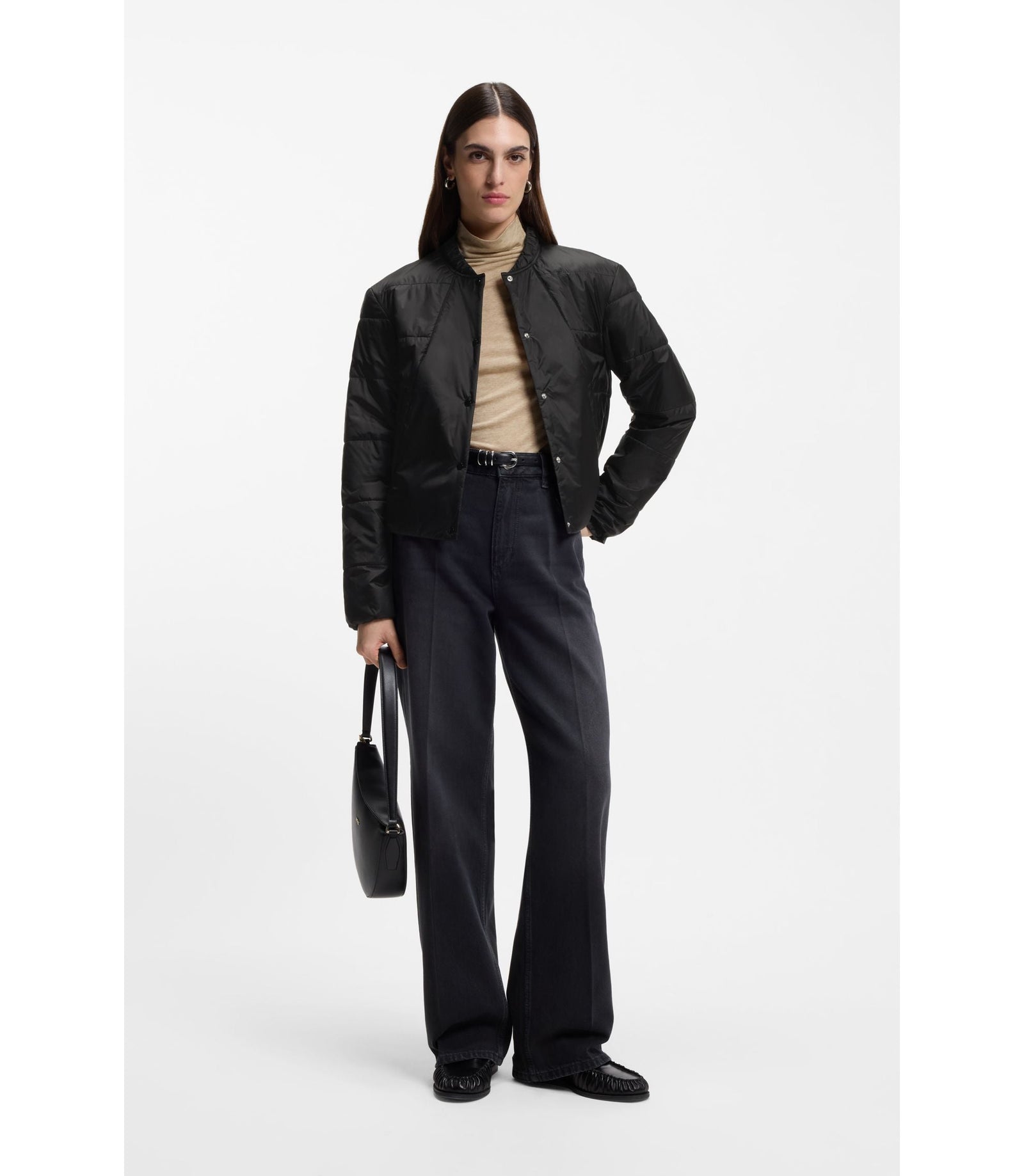 Boss Packable Jacket With Water Repellent Finish Black Women's