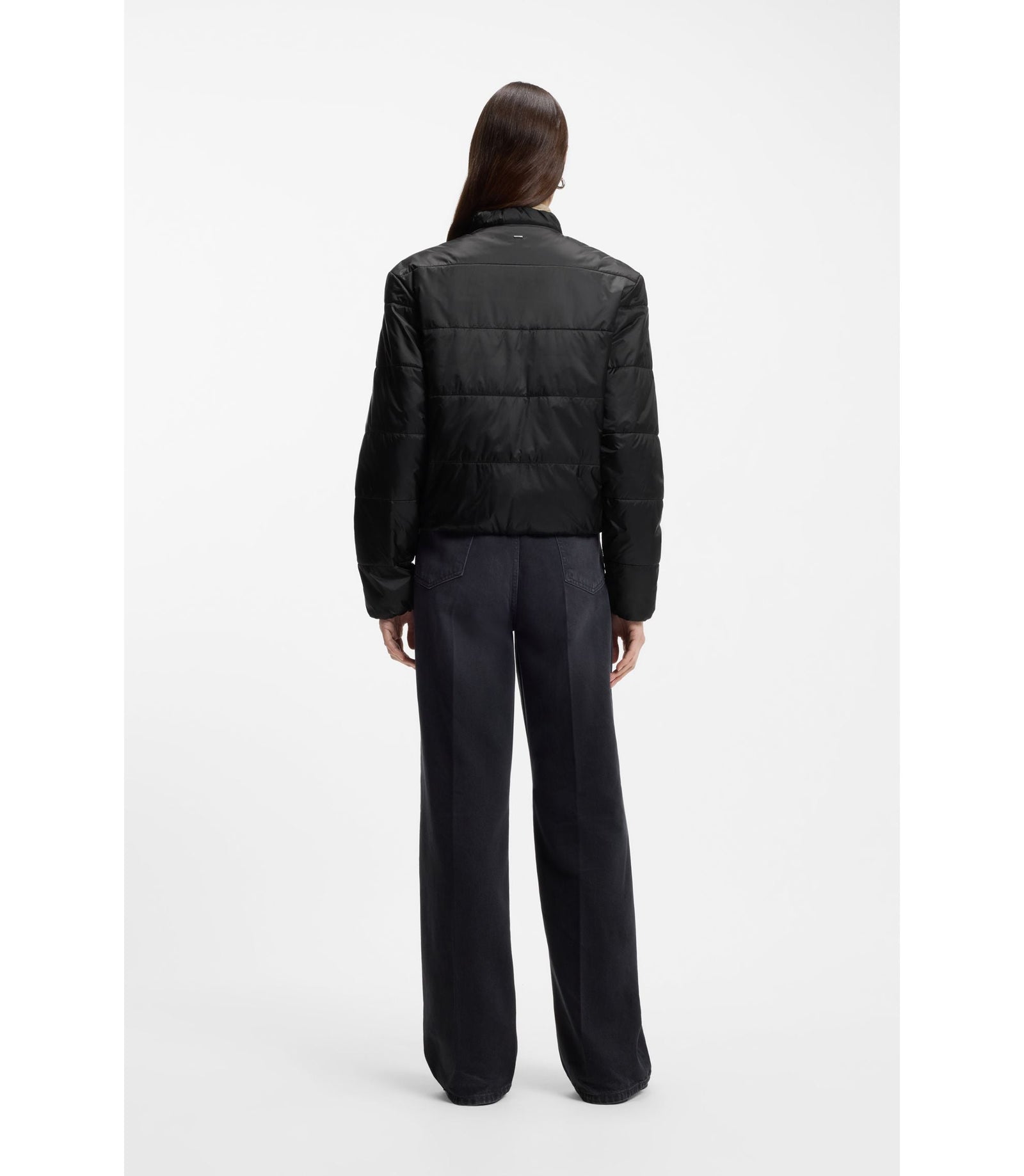 Boss Packable Jacket With Water Repellent Finish Black Women's