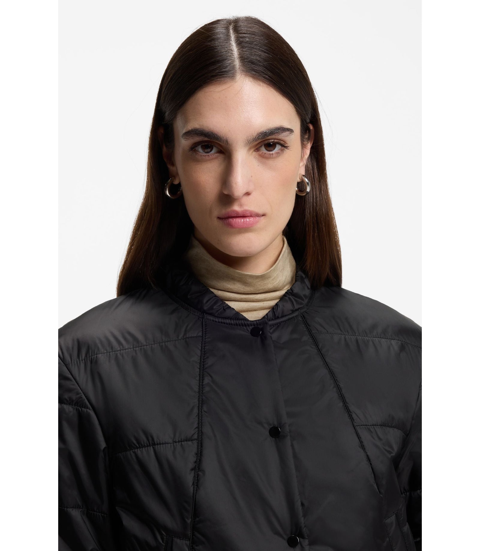 Boss Packable Jacket With Water Repellent Finish Black Women's