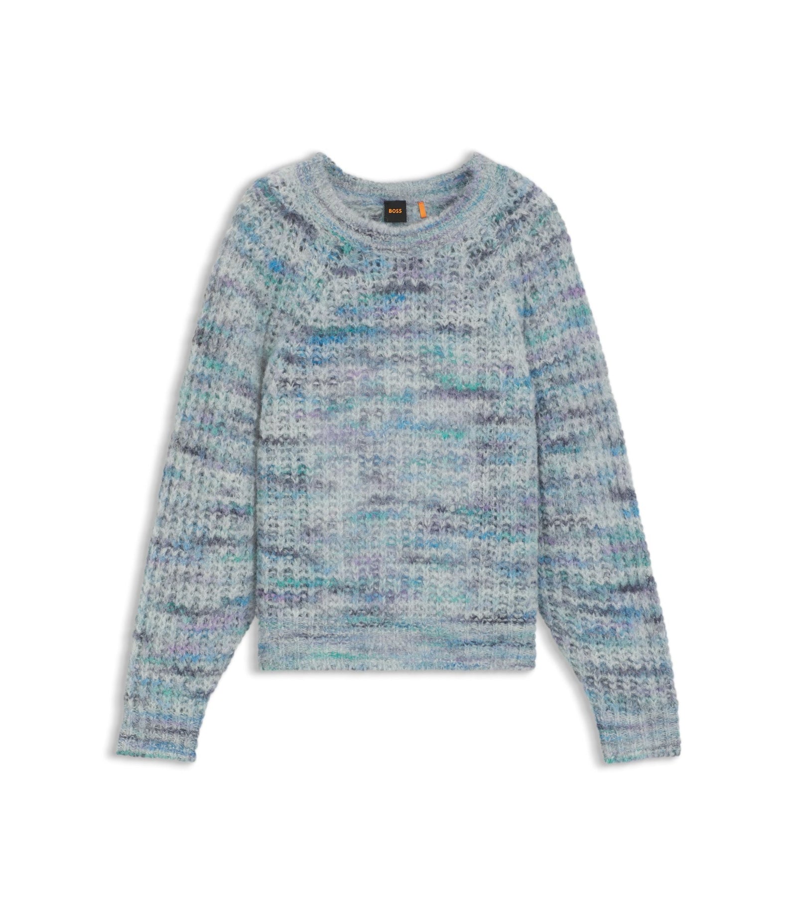 Boss Multicoloured Yarn Sweater In An Alpaca Blend Patterned Women's