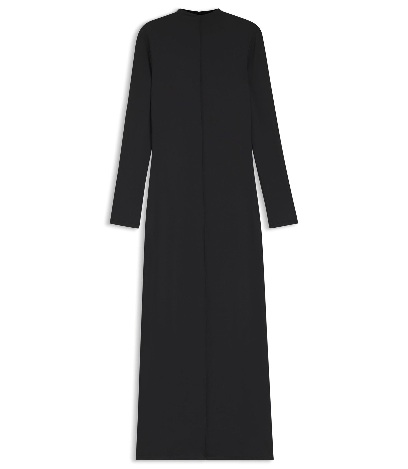 Hugo Mock Neck Dress In Stretch Jersey Black Women's