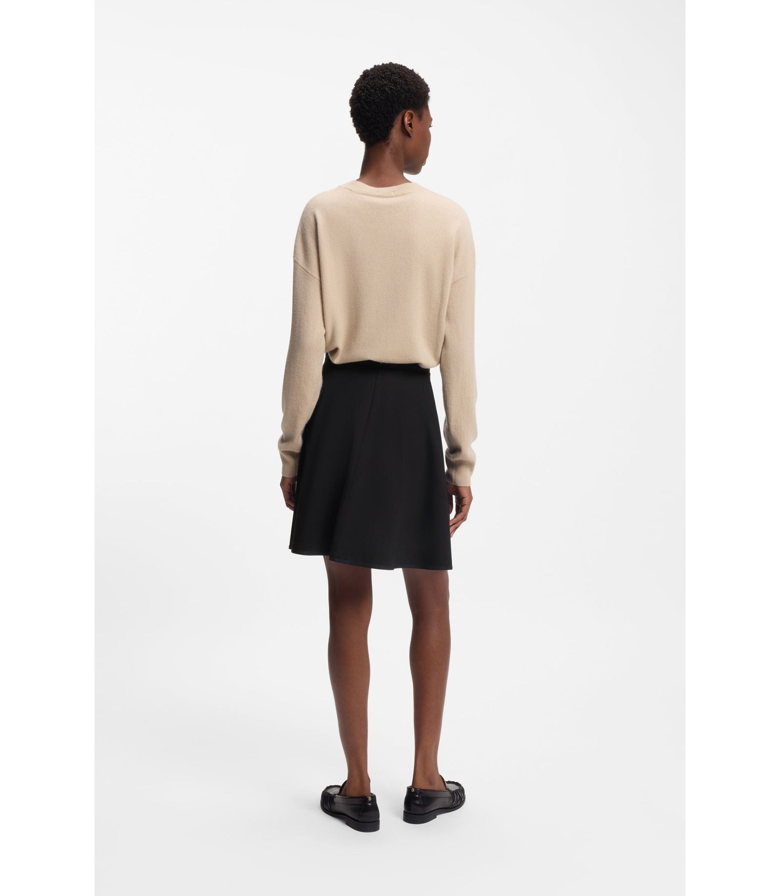 Boss Mini Skirt In Stretch Jersey Black Women's