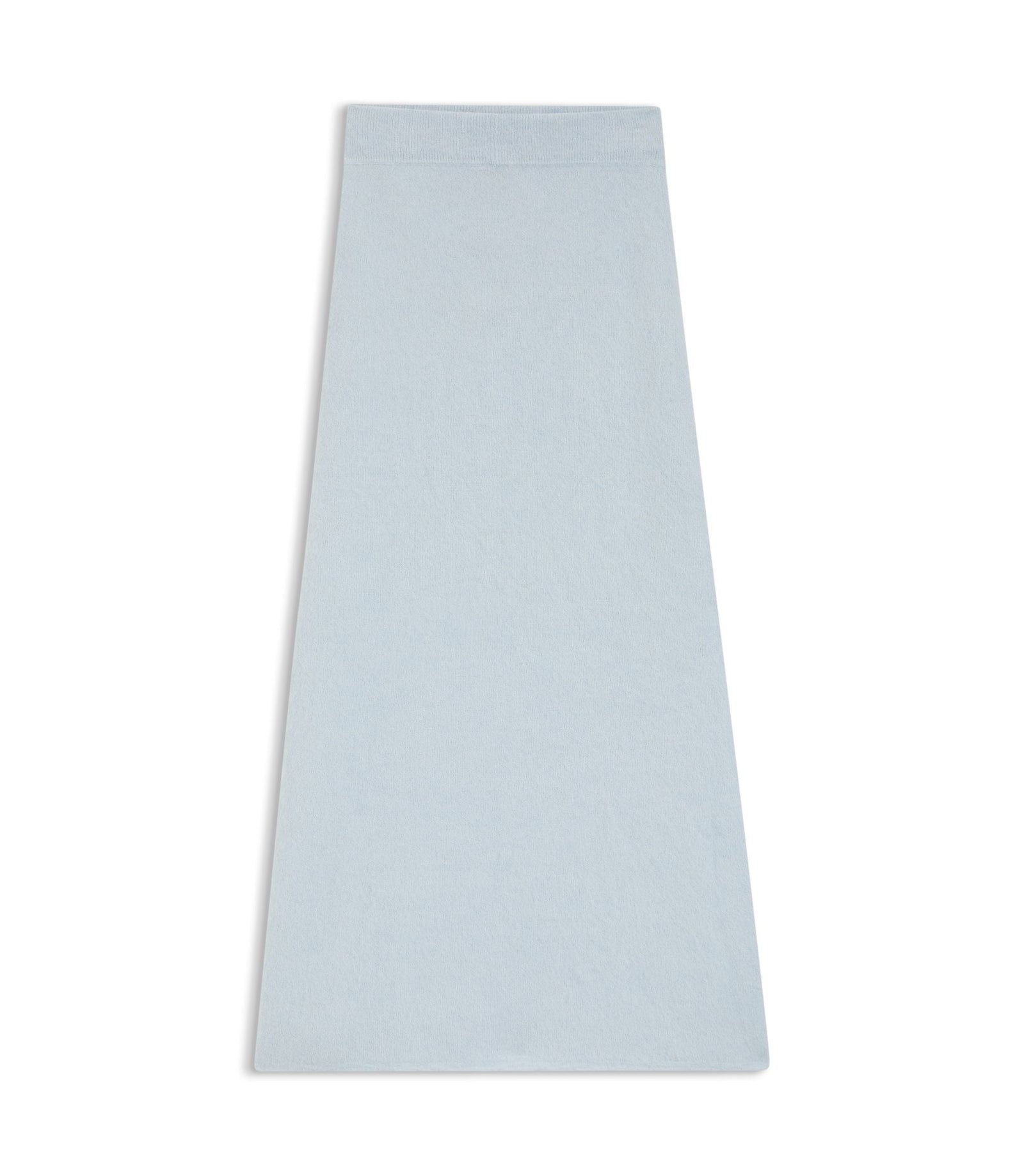 Boss Knitted Skirt With Logo Charm Light Blue Women's