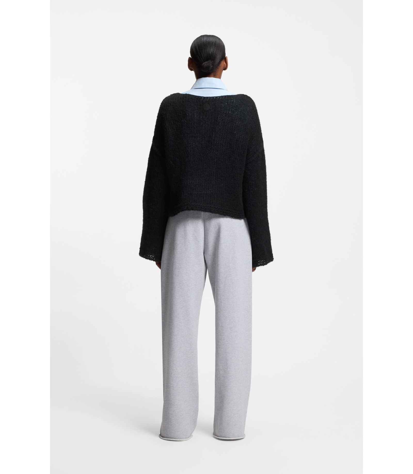 Hugo Happy Hugo Sweater In An Oversized Fit Black Women's