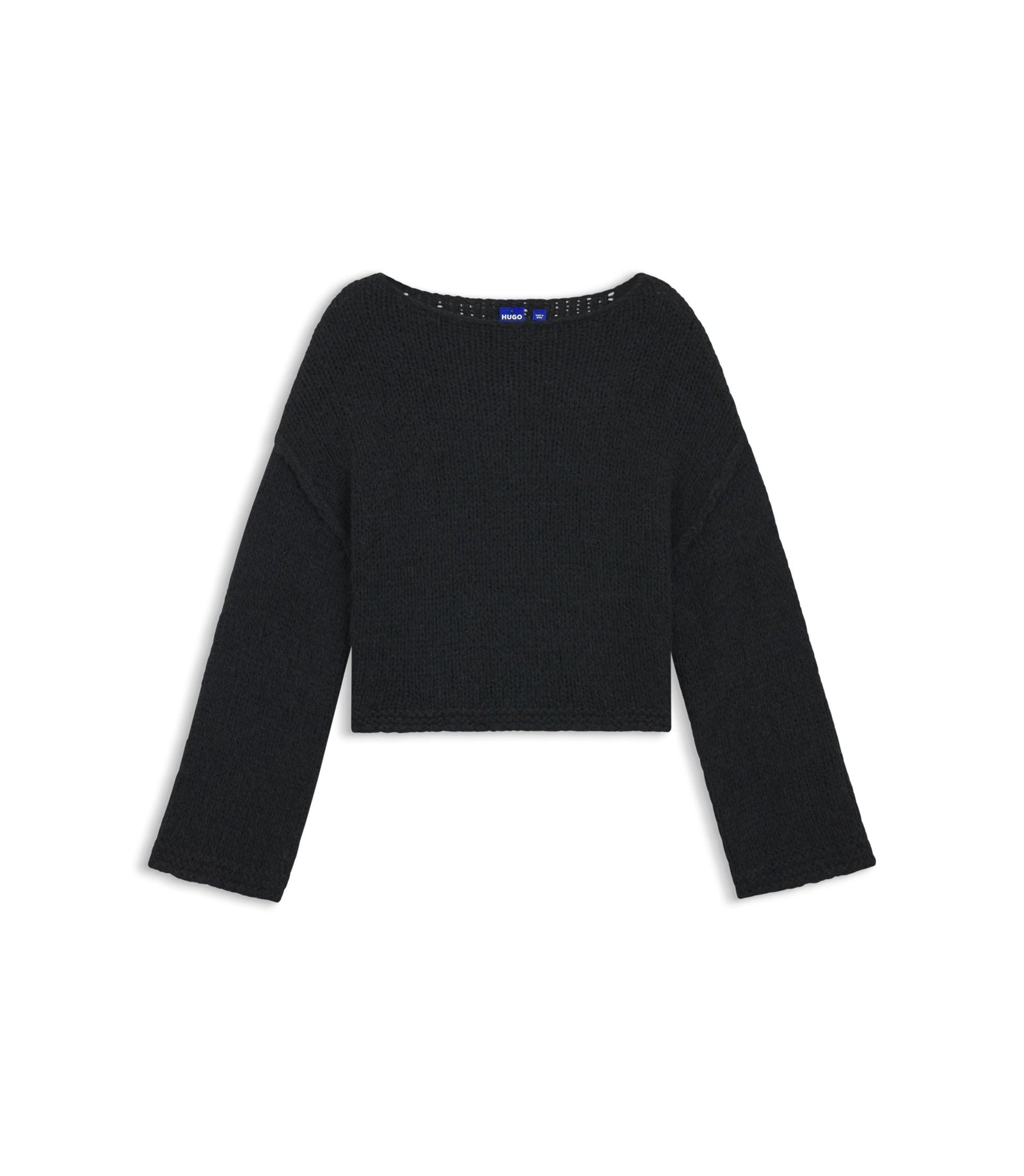 Hugo Happy Hugo Sweater In An Oversized Fit Black Women's