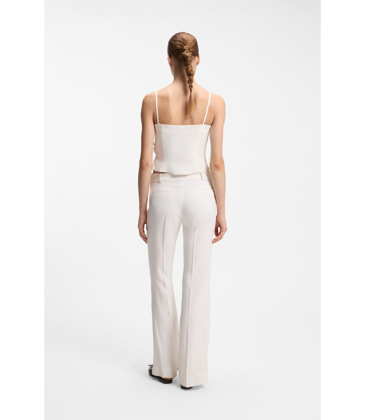 Hugo Gathered Bandeau Top With Straps White Women's