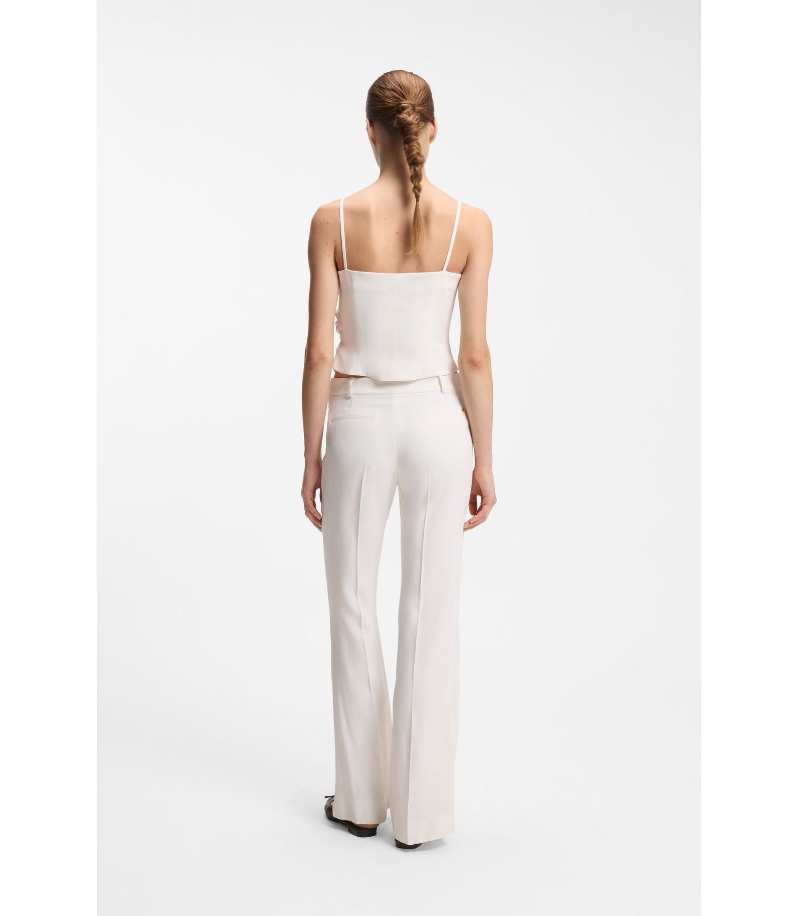 Hugo Gathered Bandeau Top With Straps White Women's