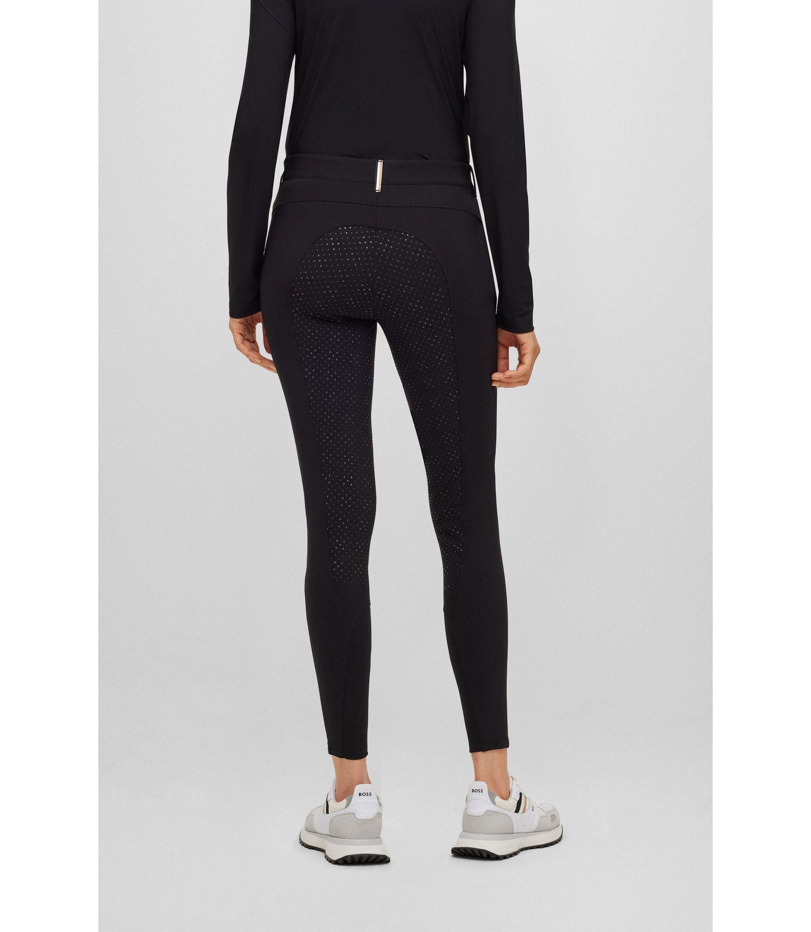 Boss Equestrian Full Grip Breeches In Power Stretch Material Black Women's