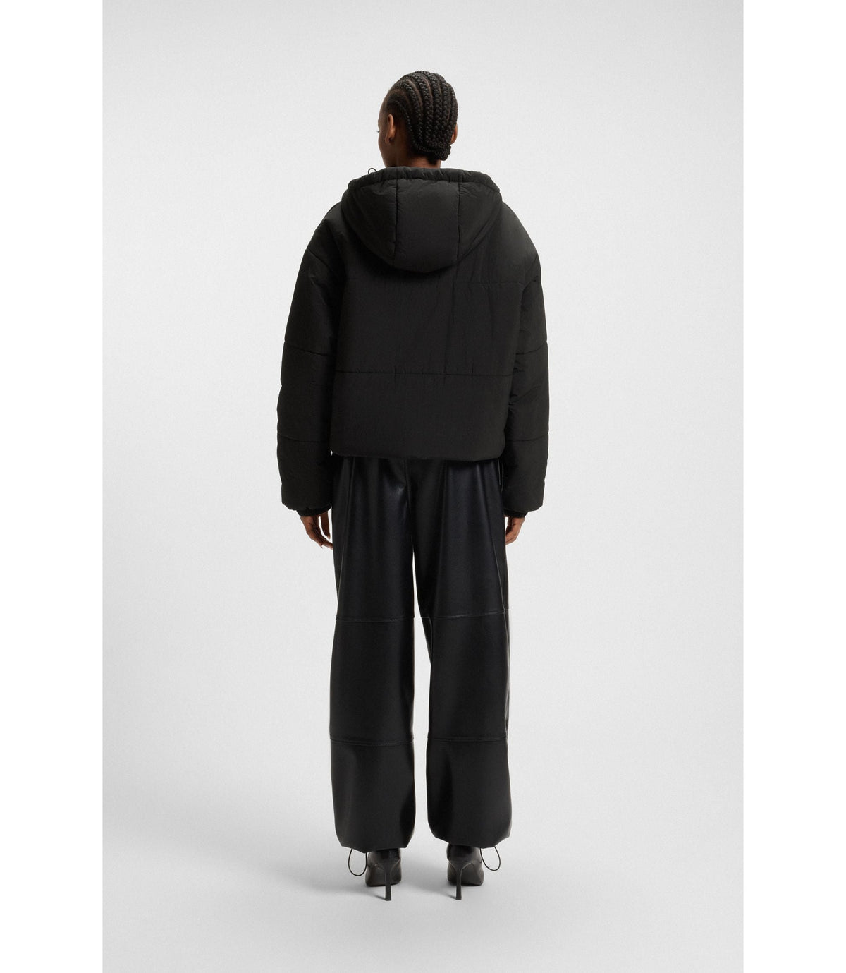 Hugo Bubble Shape Padded Jacket With Water Repellent Finish Black Women's