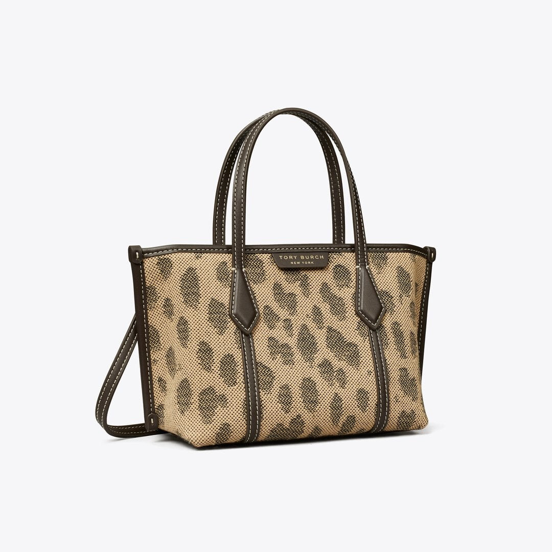 Tory Burch Mini Perry Canvas Tote Cheetah