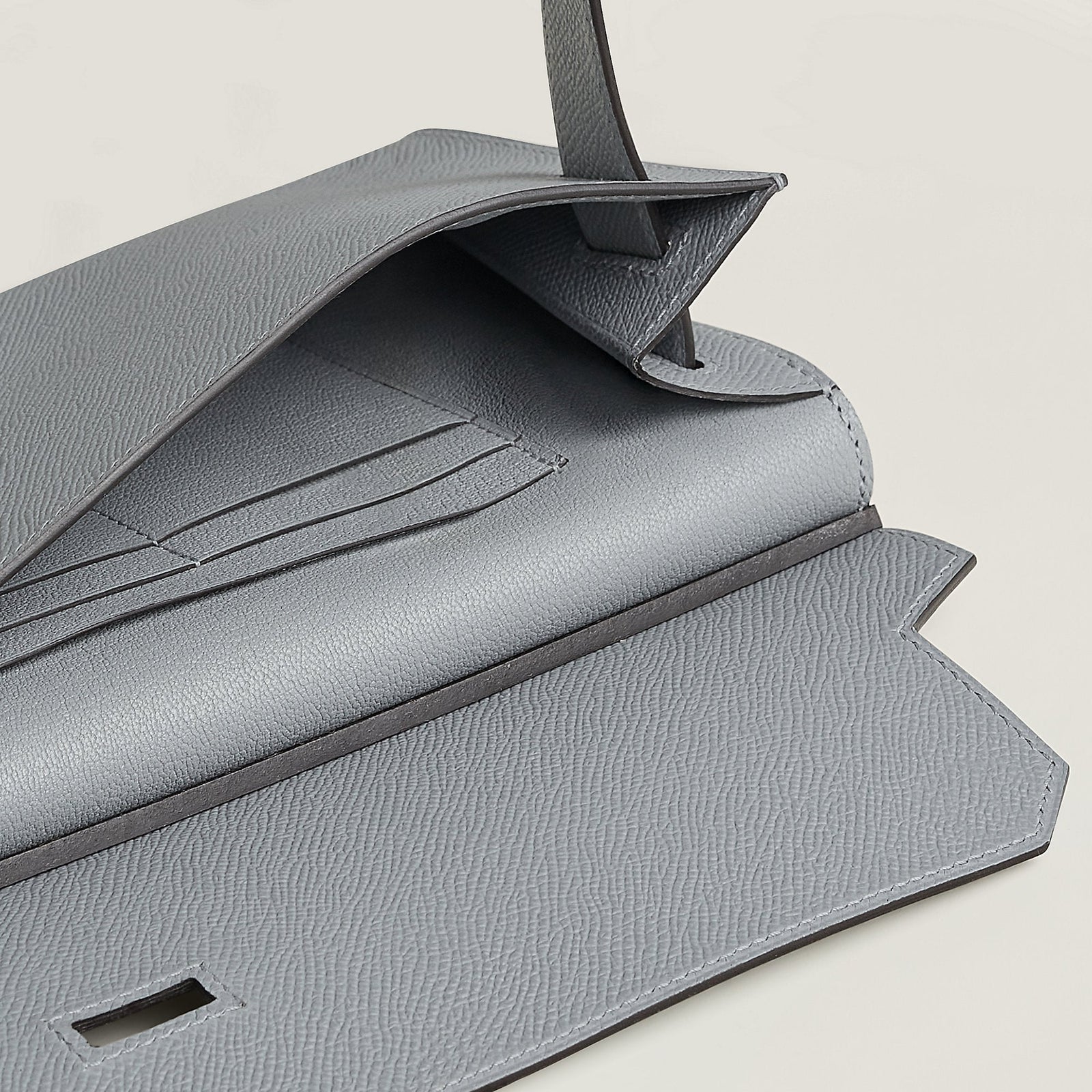 Hermes Hacademi Pouch Gris Tain