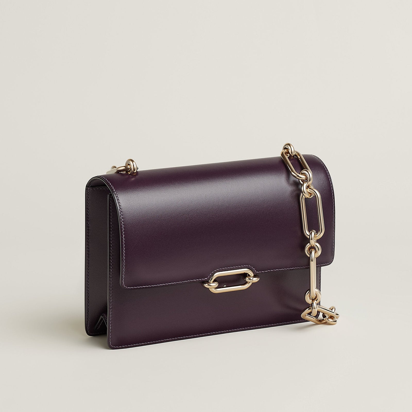 Hermes Fonsbelle Chaine Bag Raisin