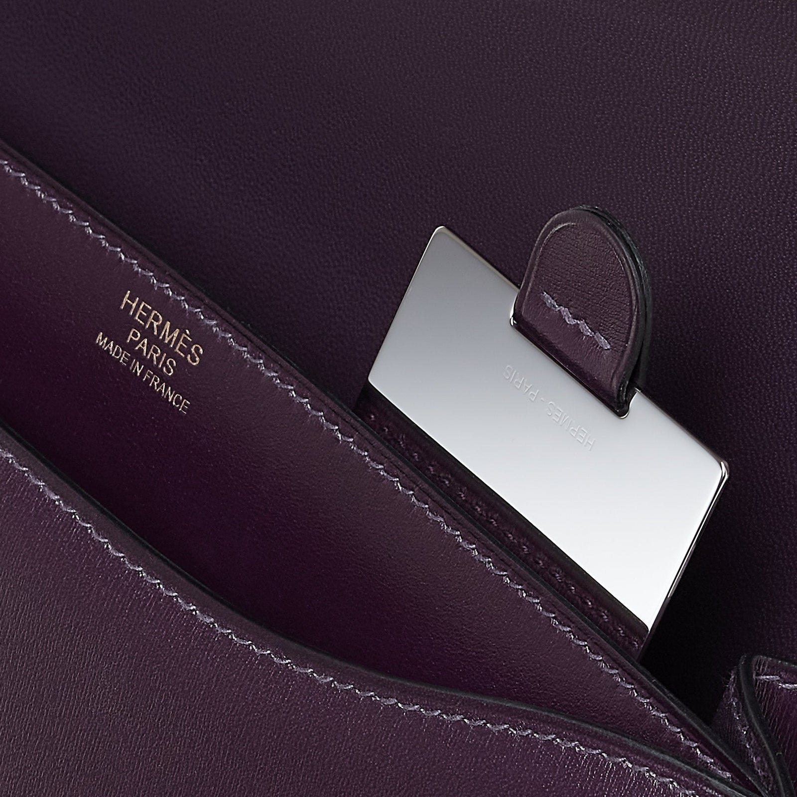 Hermes Fonsbelle Chaine Bag Raisin