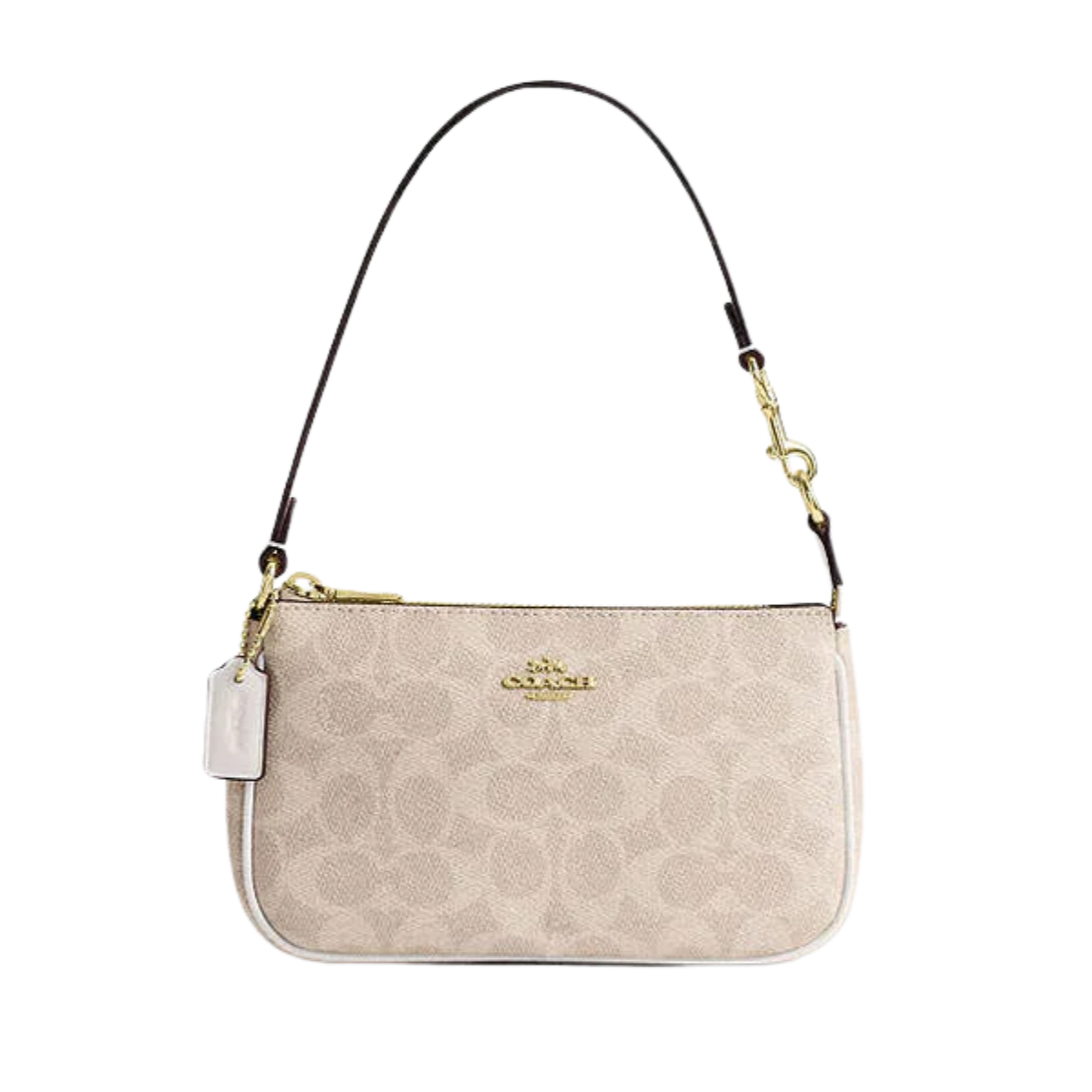 Coach Nolita 19 In Signature Canvas Signature Canvas-Gold-Sand-Chalk