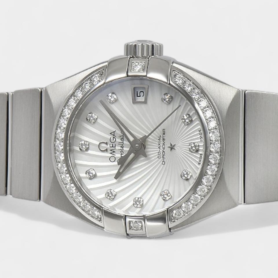 Omega Constellation Ladies Diamonds / Steel / 27 mm / 123.15.27.20.55.001