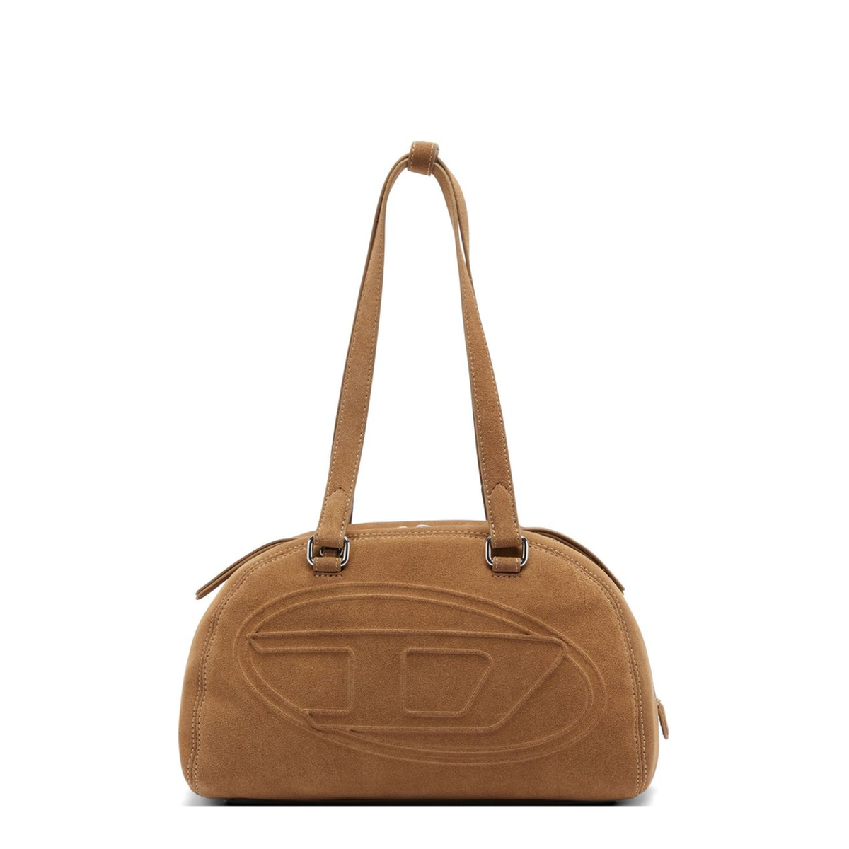 1DR Dome One Size Suede Shoulder Bag - Beige