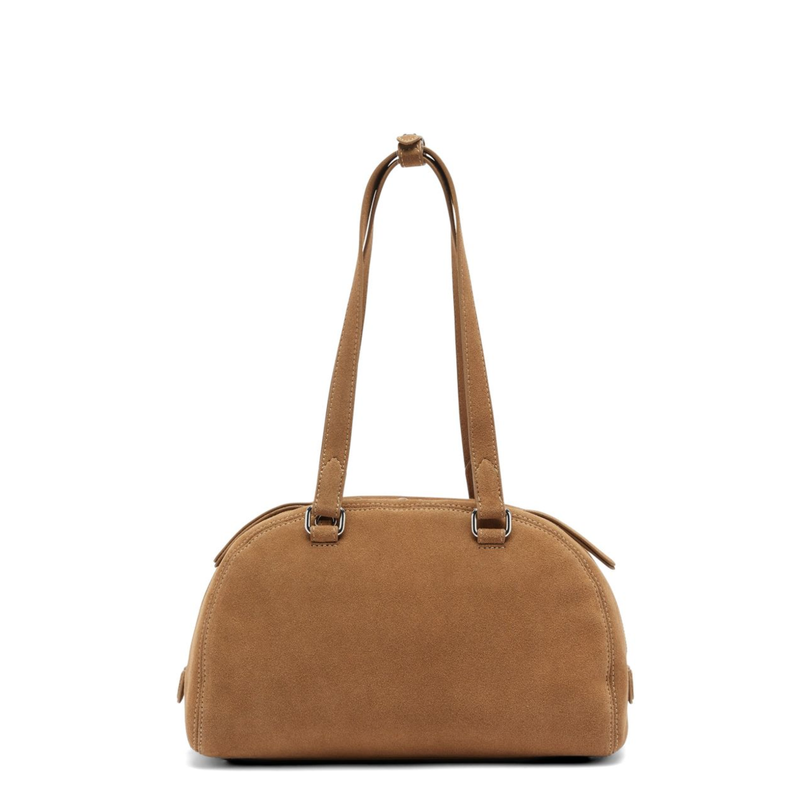 1DR Dome One Size Suede Shoulder Bag - Beige