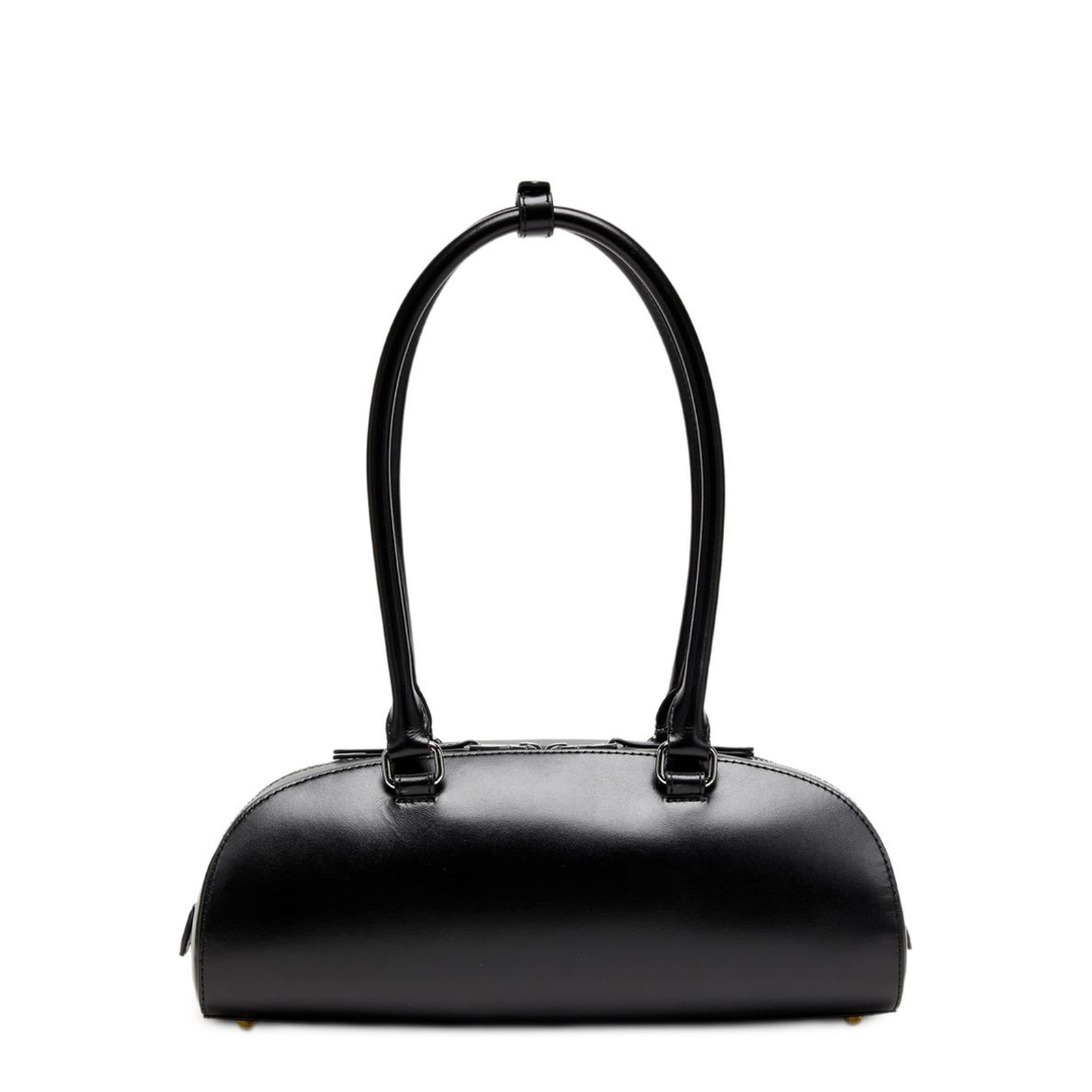 1DR Dome Elongated Leather Bowling Bag - Black