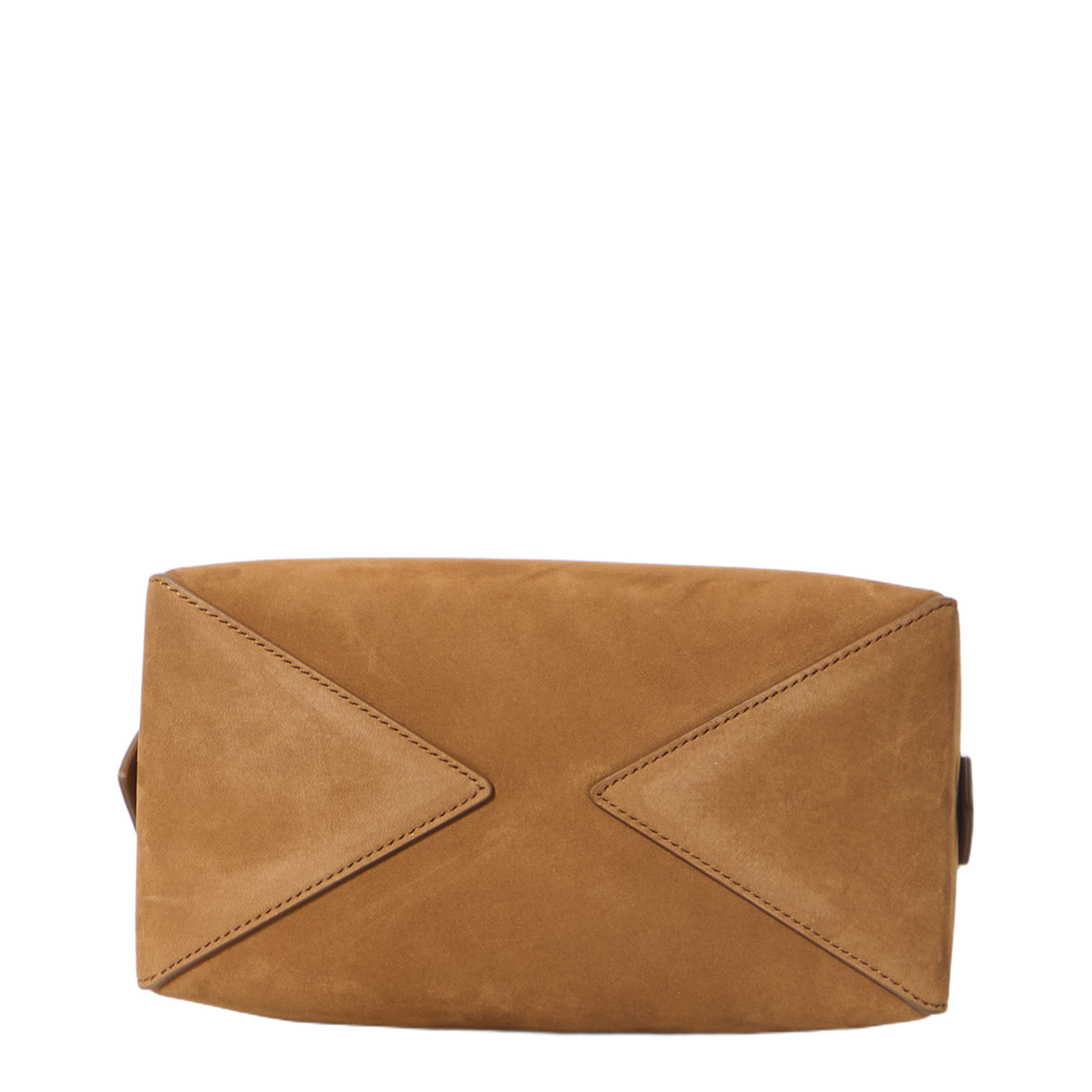 Le Bouledogue Small Nubuck Shoulder Bag - Terre d’Ombre Marron