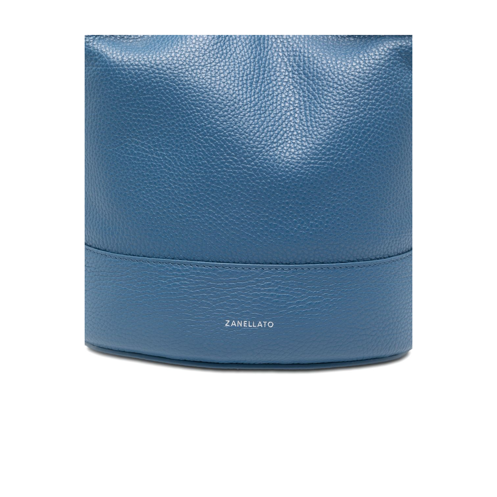 Monda' Daily Small Leather Bucket Bag - Sky Blue