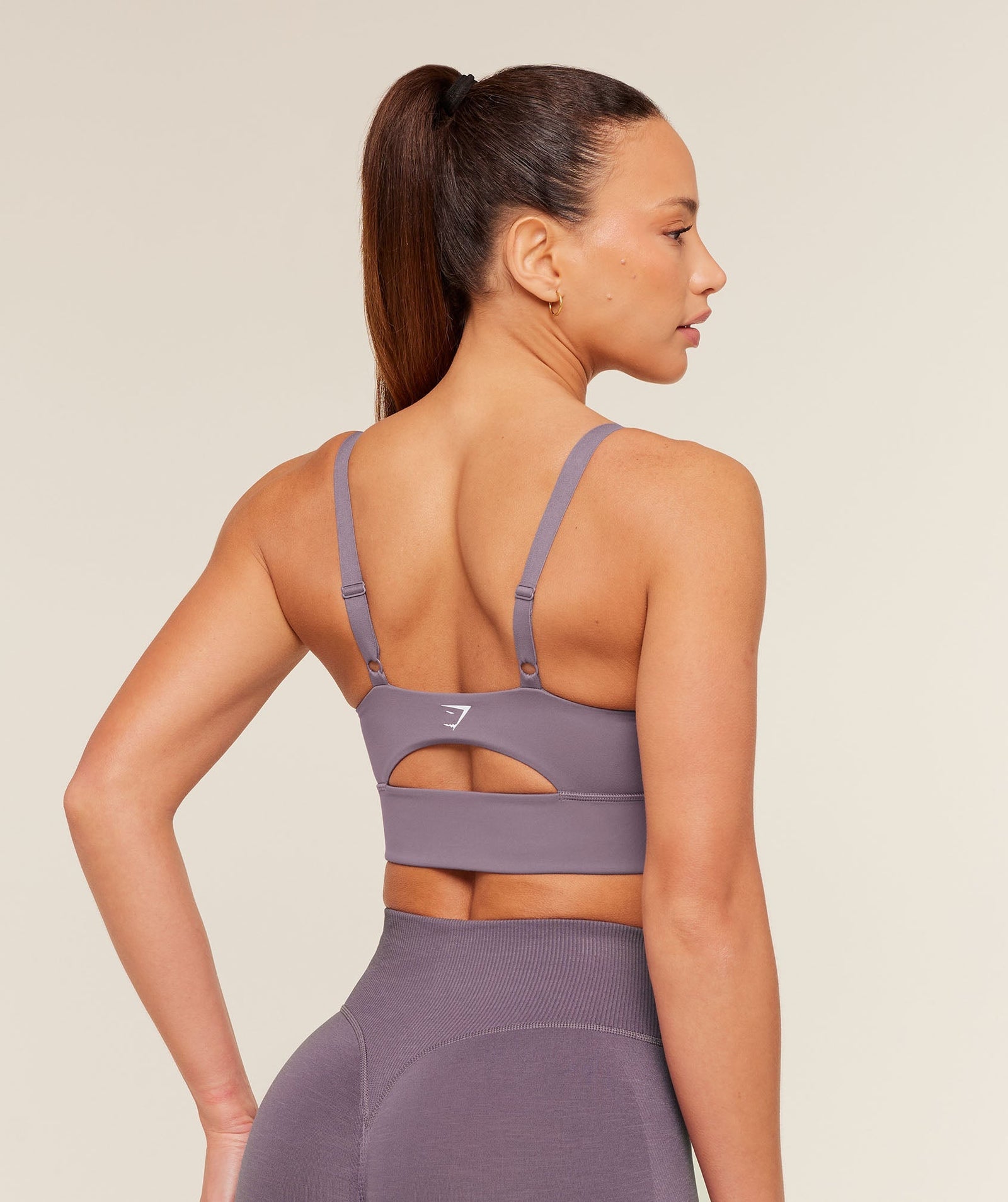 Women's Gymshark Twist Front Sports Bra Dusk Purple
