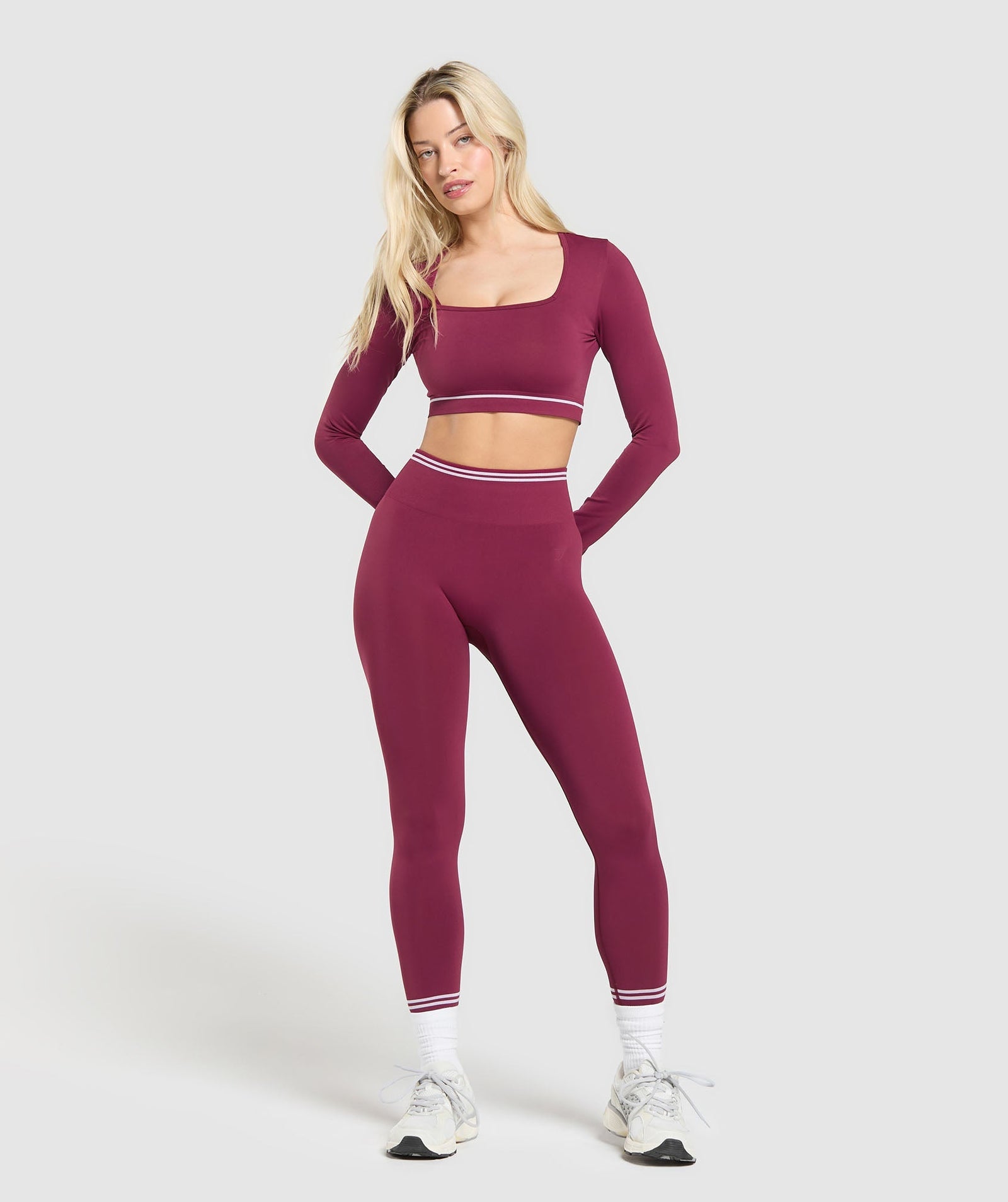 Women's Gymshark Contrast Seamless Crop Top Strong Pink