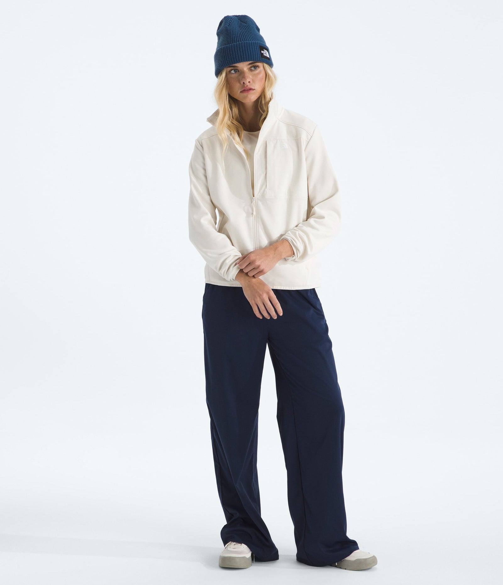 The North Face Women’s TNF™ Performance Fleece Full-Zip Jacket White Dune