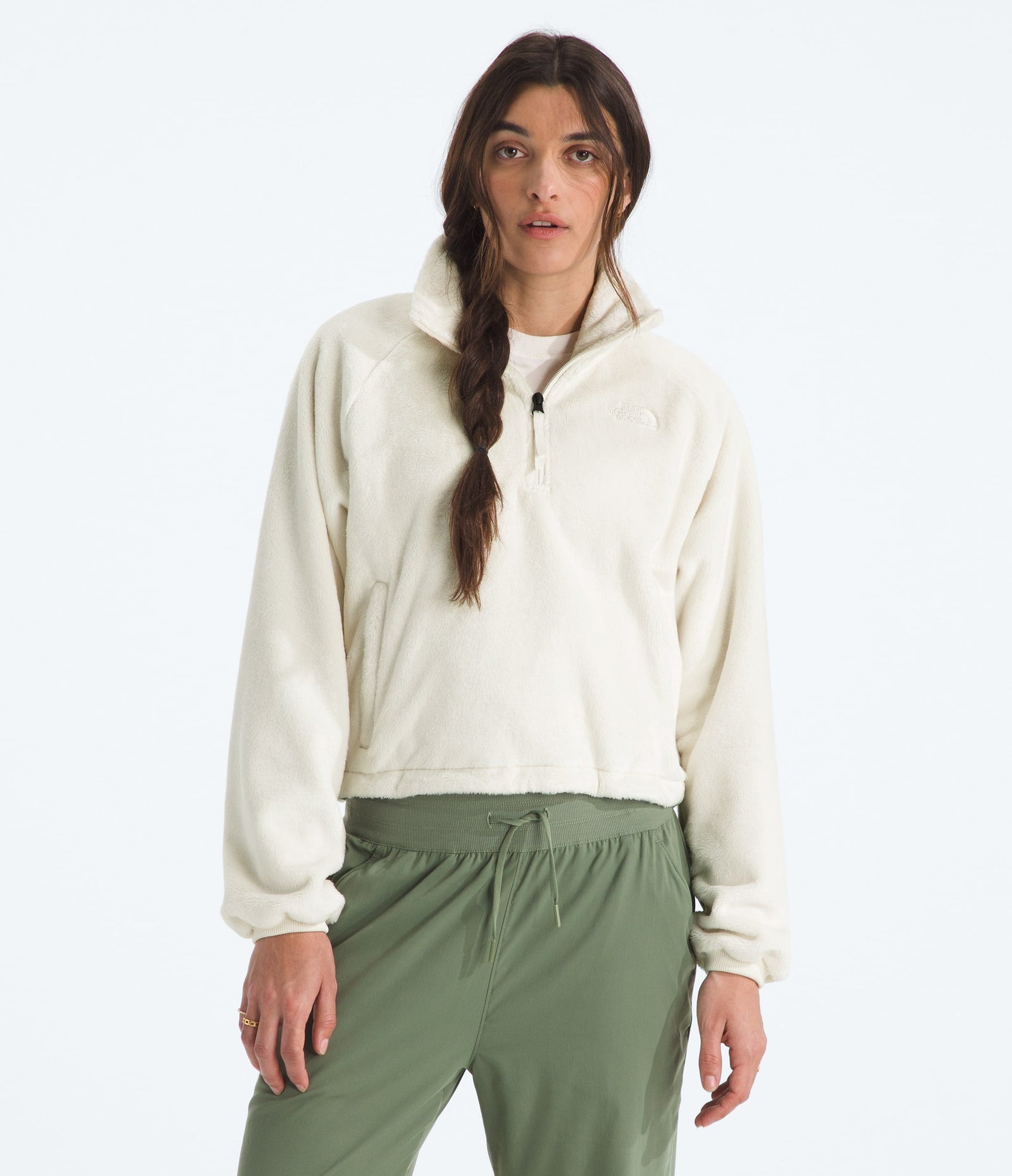 The North Face Women’s Osito Lux ¼-Zip Jacket White Dune