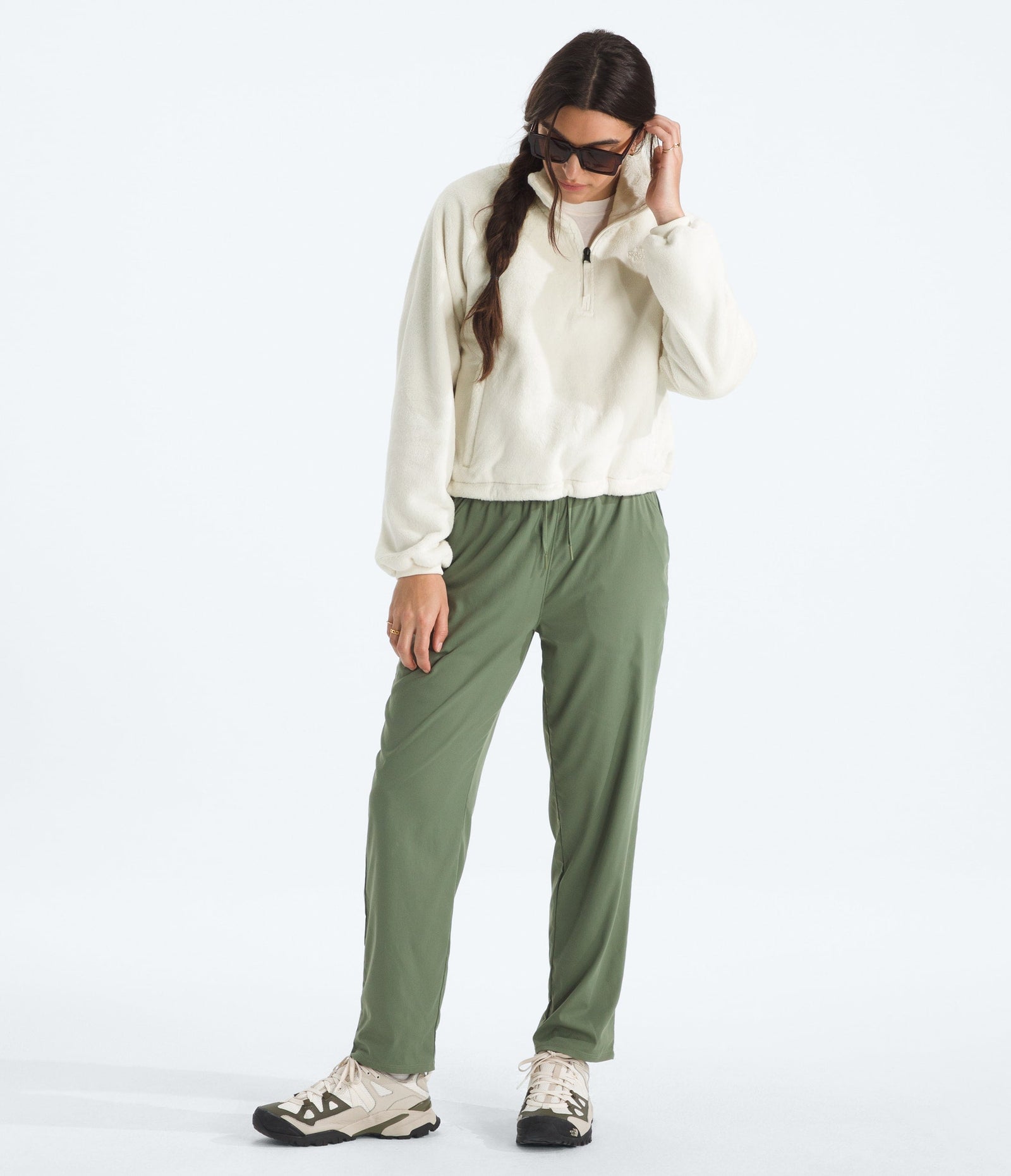 The North Face Women’s Osito Lux ¼-Zip Jacket White Dune