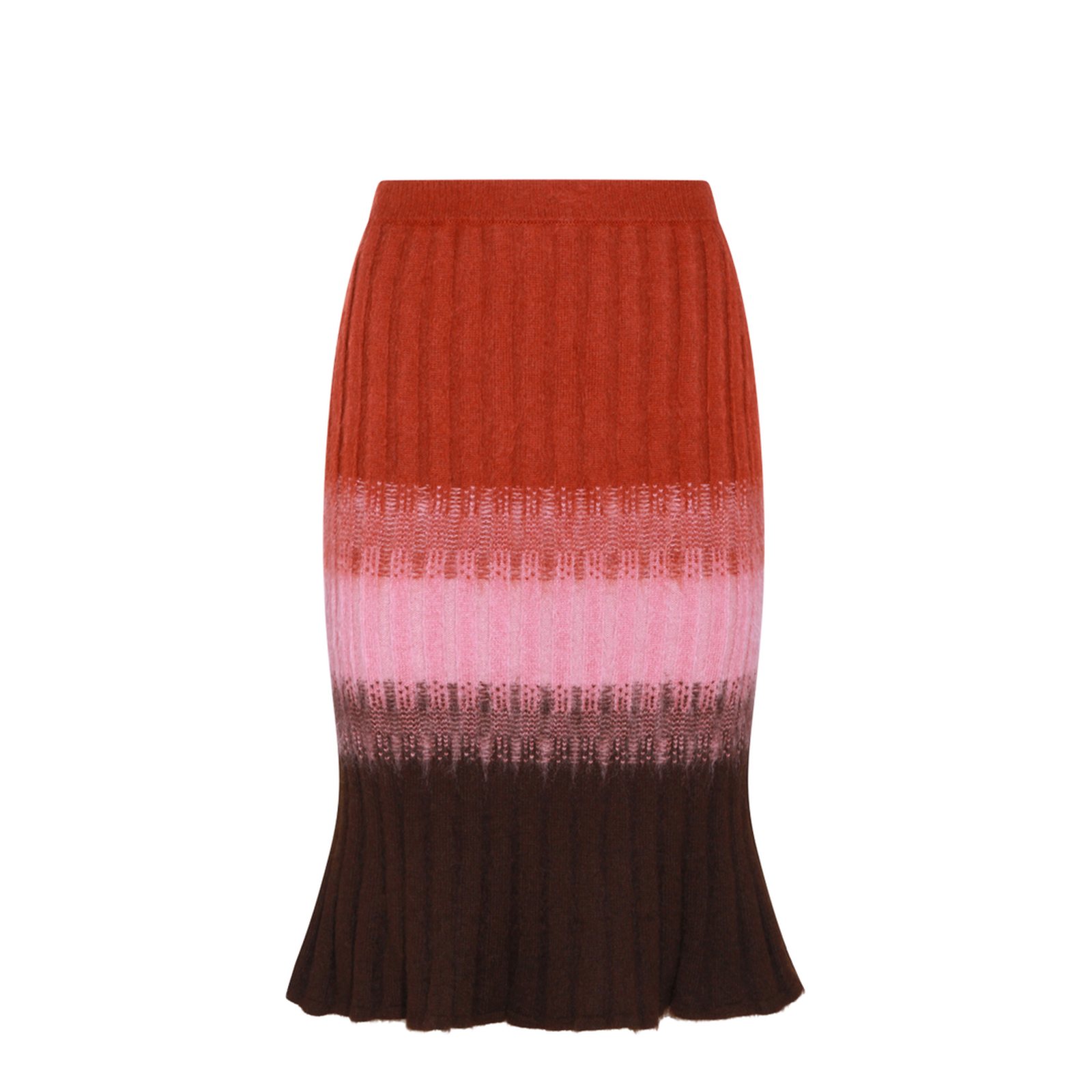 Multicoloured Mohair and Wool Skirt