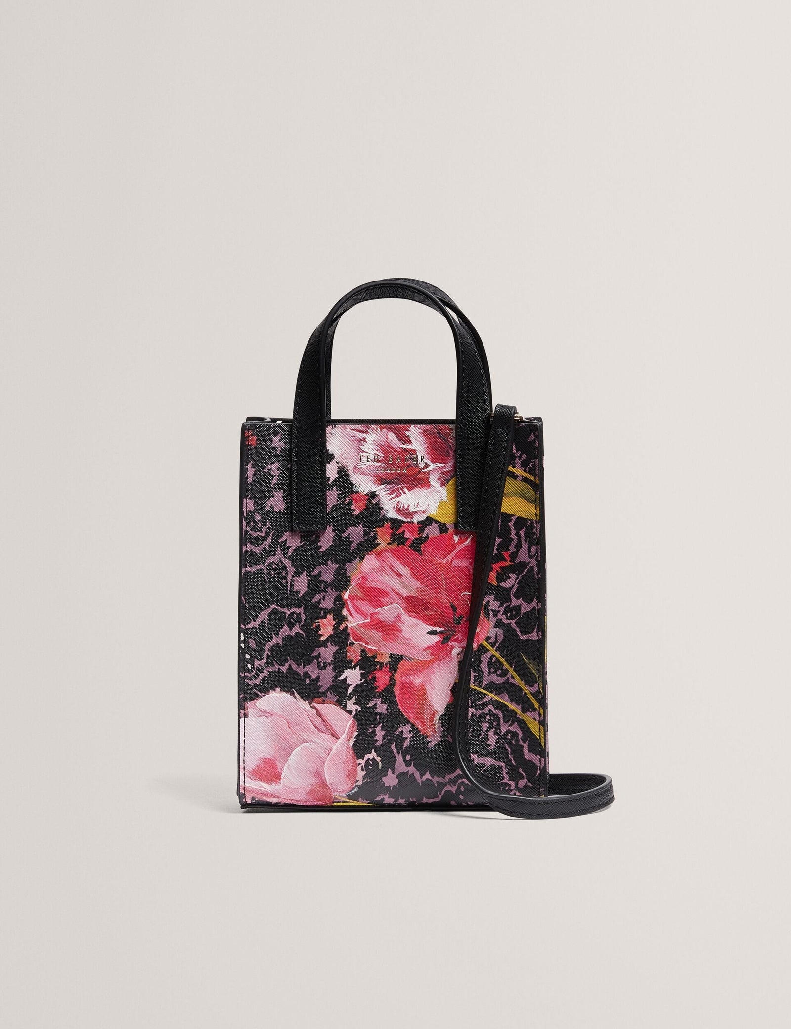 Ted Baker Talura Floral Check Print Mini Icon Tote Bag Women's