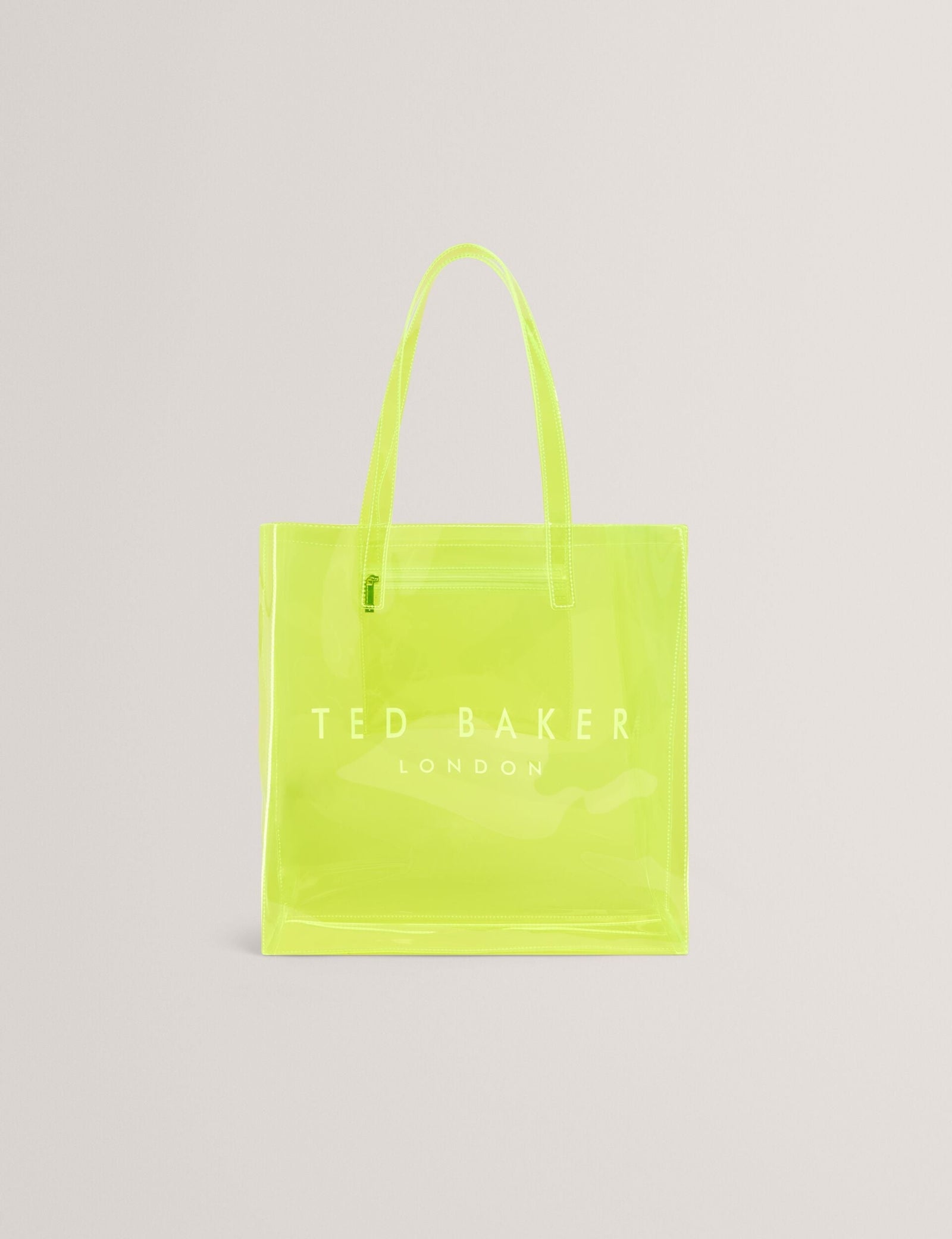 Ted Baker Sheicon Large Neon Clear Vinyl Icon Tote Bag Women's