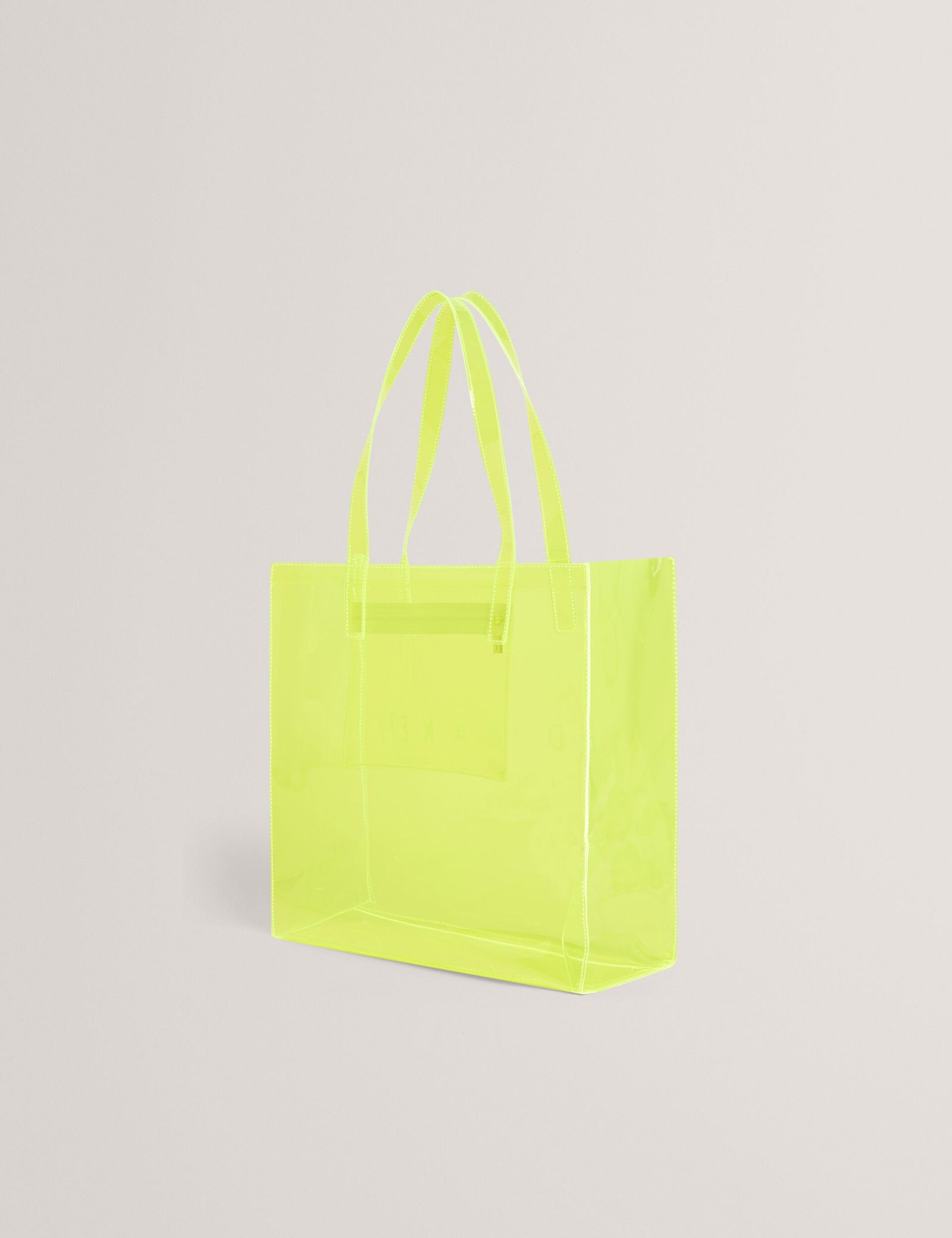 Ted Baker Sheicon Large Neon Clear Vinyl Icon Tote Bag Women's