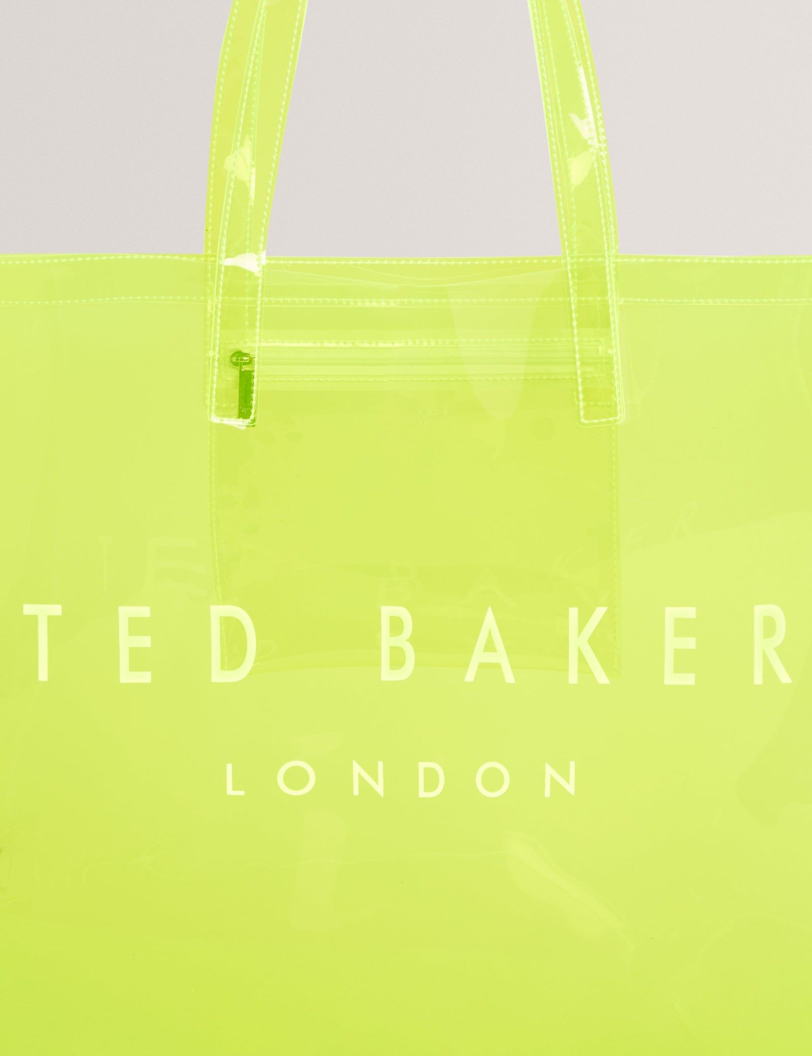 Ted Baker Sheakon Wide Neon Clear Vinyl Icon Tote Bag Women's
