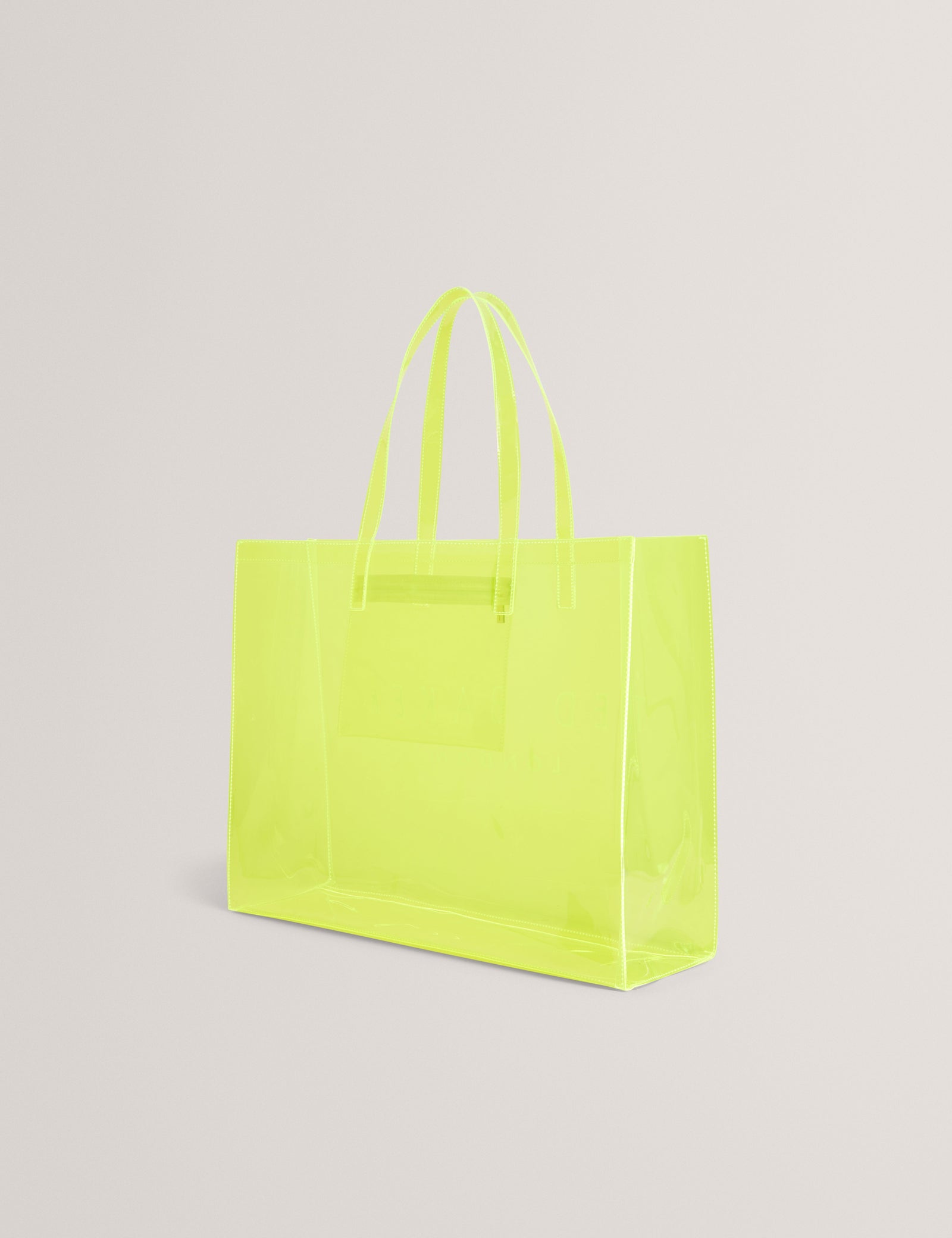 Ted Baker Sheakon Wide Neon Clear Vinyl Icon Tote Bag Women's