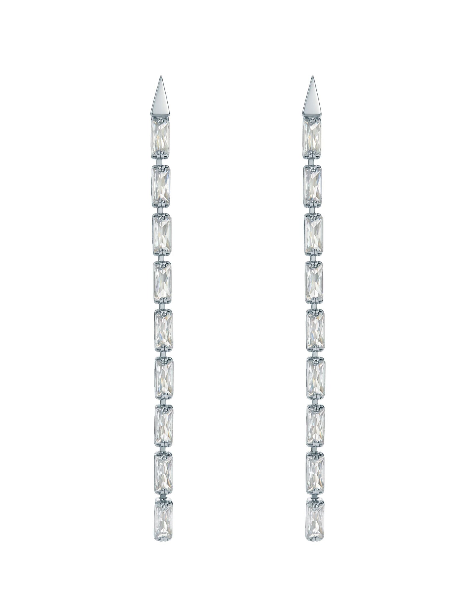 Ted Baker Isalie Baguette Crystal Long Drop Earrings Women's