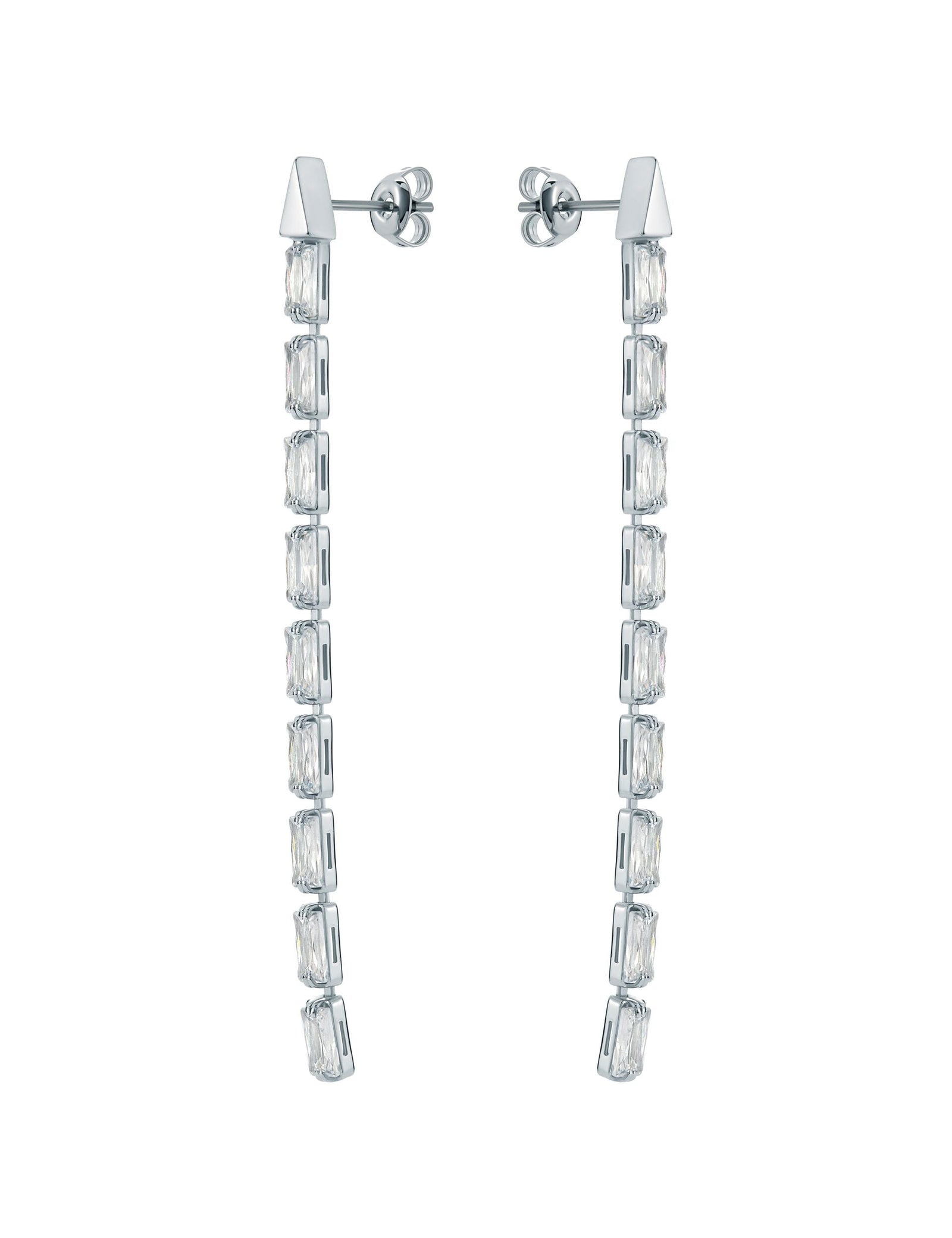 Ted Baker Isalie Baguette Crystal Long Drop Earrings Women's