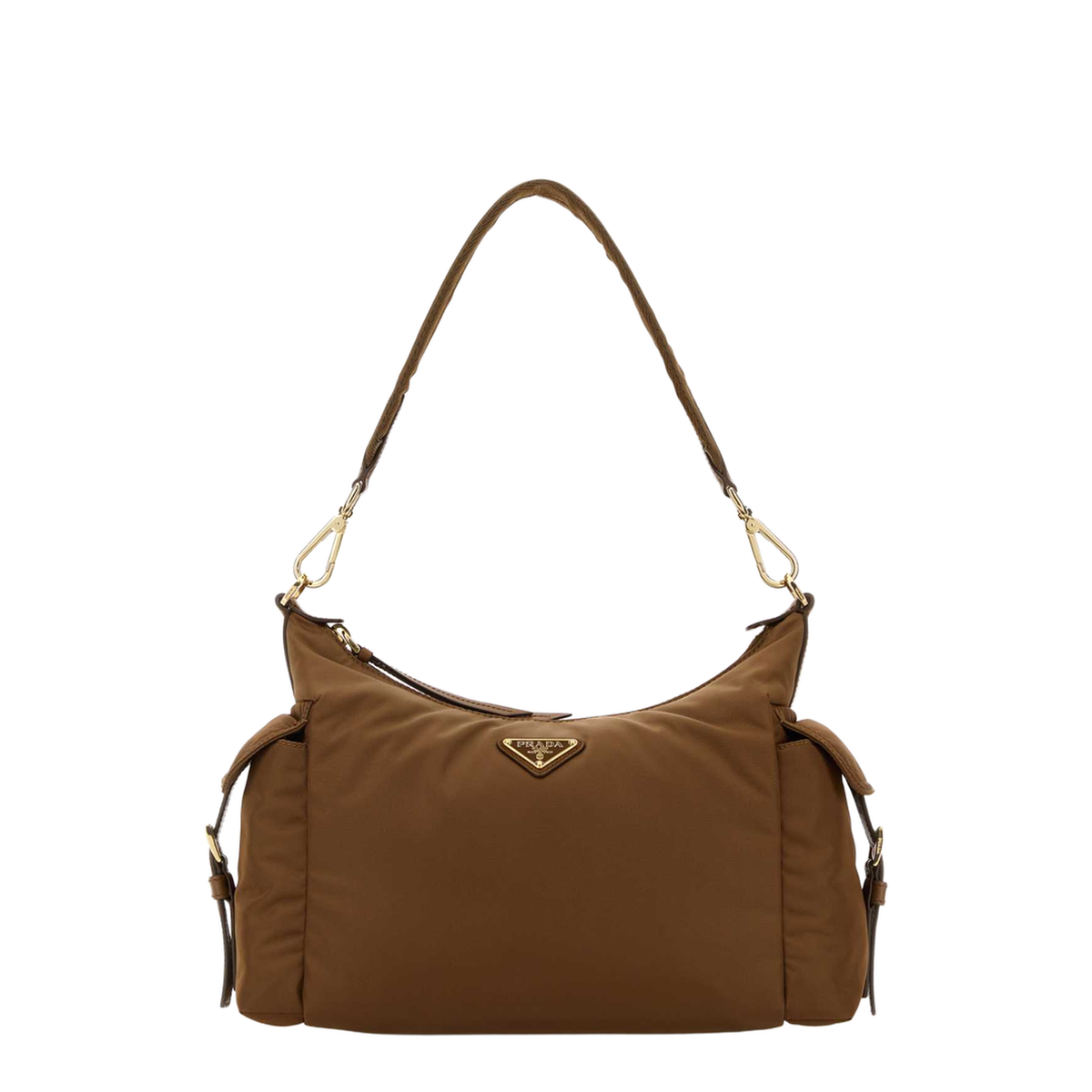 Explore Large Re-Nylon Crossbody Bags - Camel