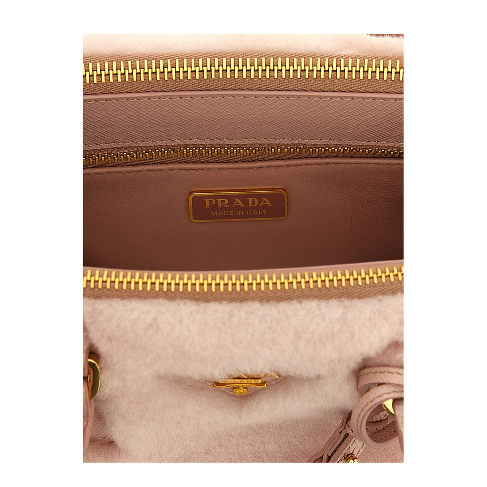 Galleria Mini Shearling Handbag - Orchid Pink
