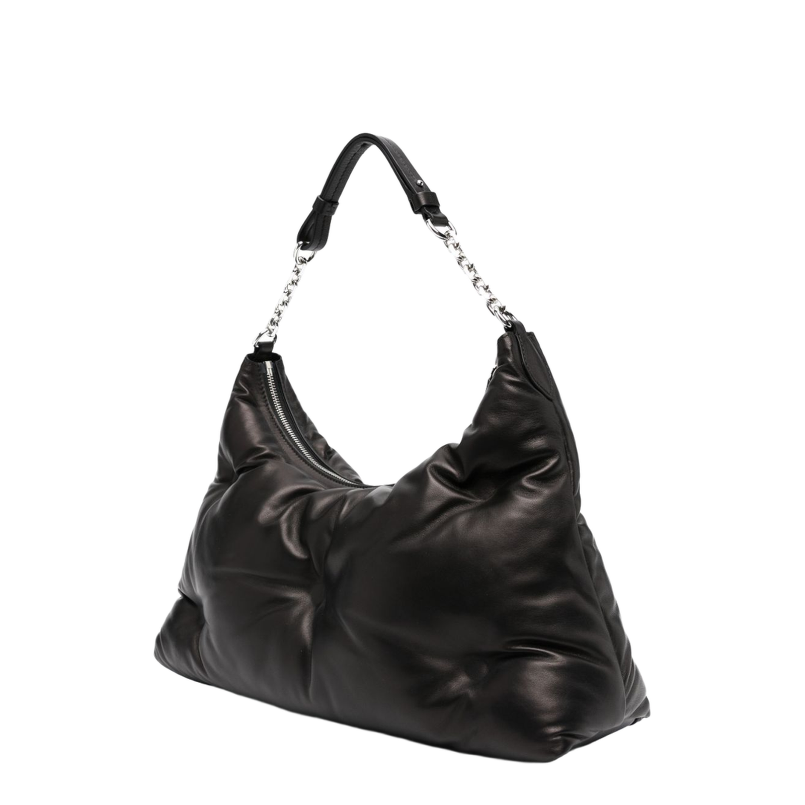 Glam Slam Medium Matelassé Hobo Bag - Black