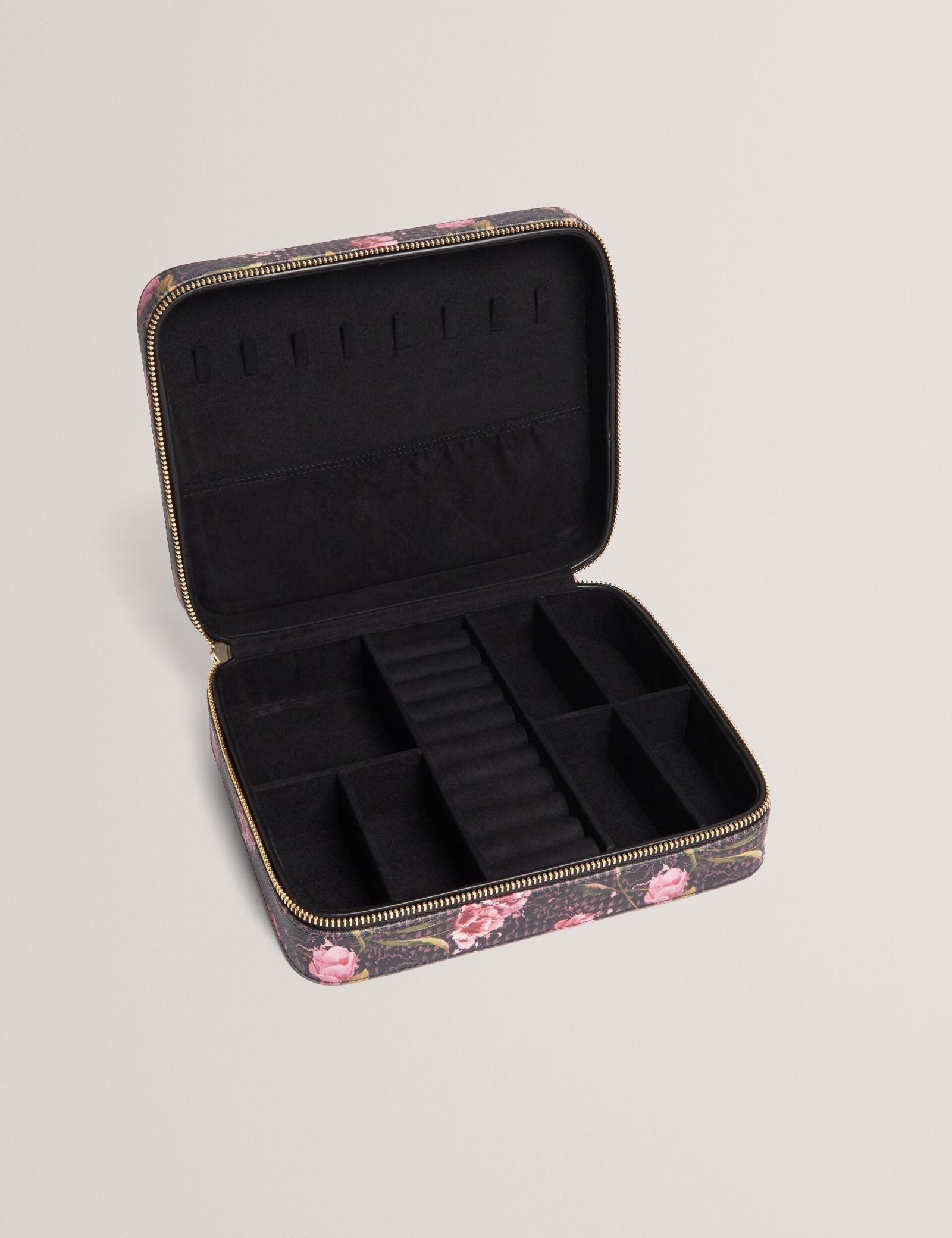 Ted Baker Tulbery Floral Print Pu Large Jewellery Case Women's