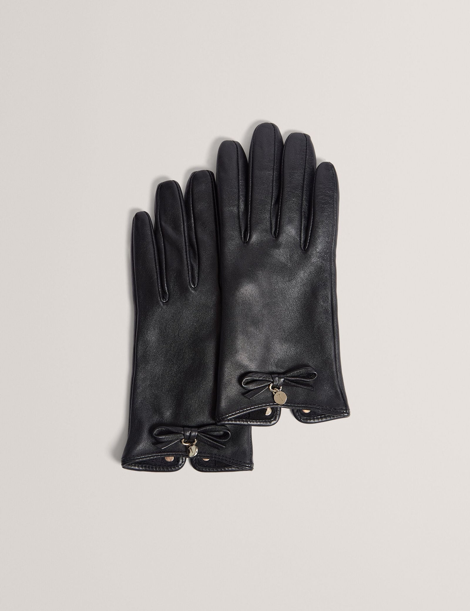 Ted Baker Sheryys Bow Detail Soft Leather Gloves Women's