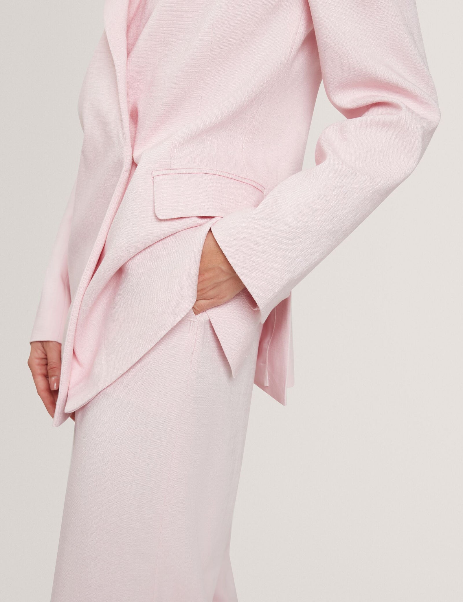 Ted Baker Peyaan Relaxed Wrap Front Woven Blazer Women's