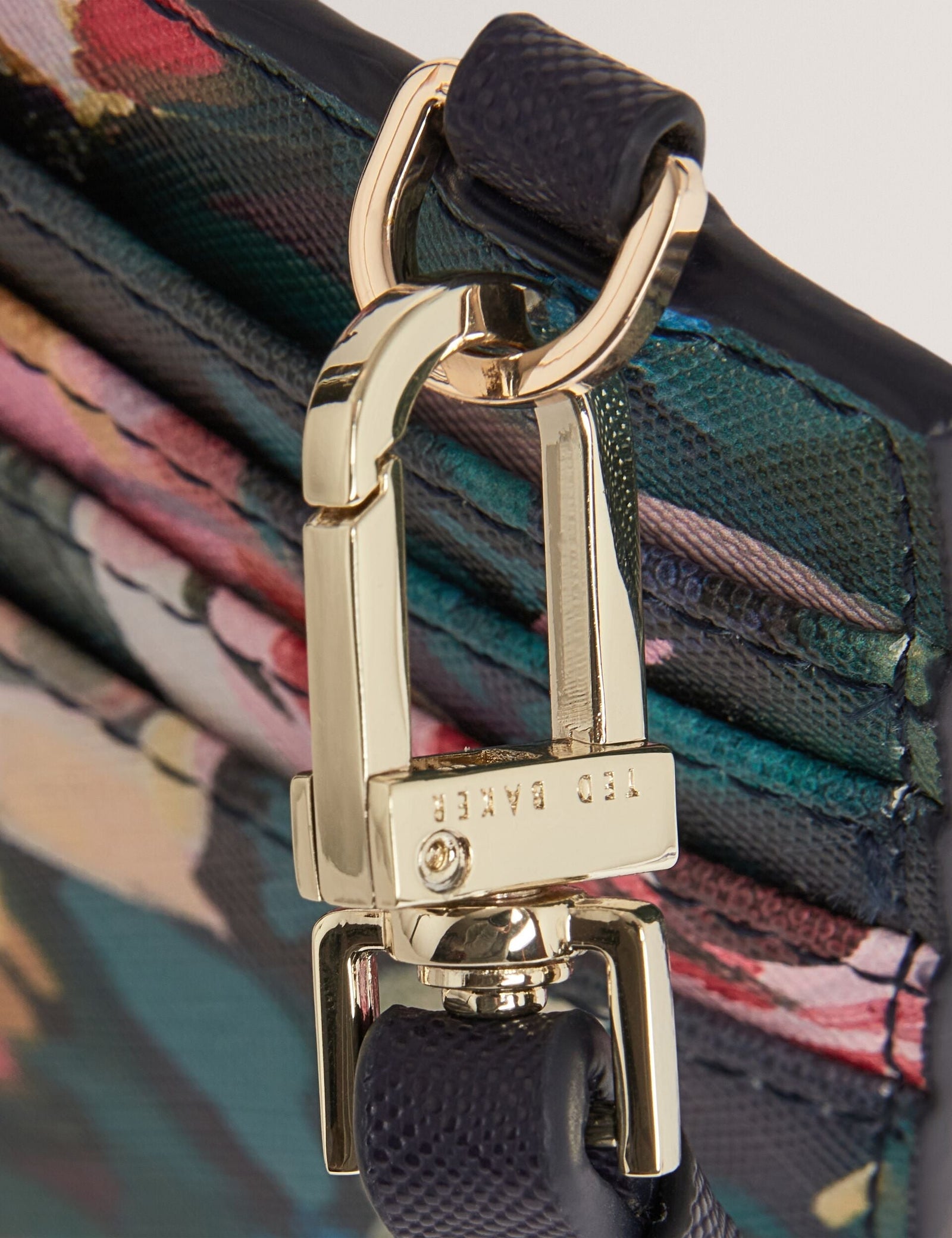 Ted Baker Kelssia Rose Print Phone Card Holder Lanyard Women's
