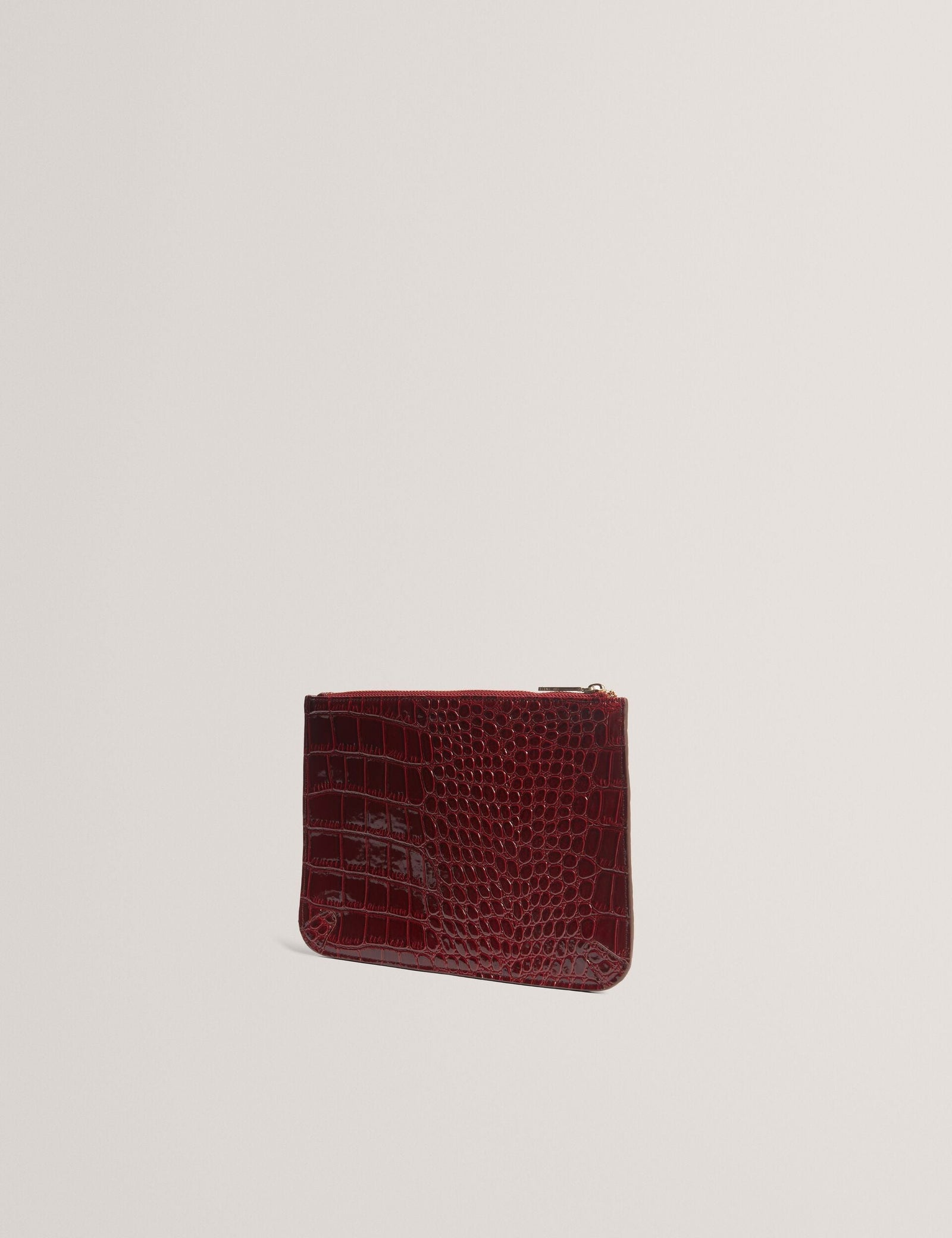 Ted Baker Kelliii Croc Effect Passport Cover Travel Pouch Women's