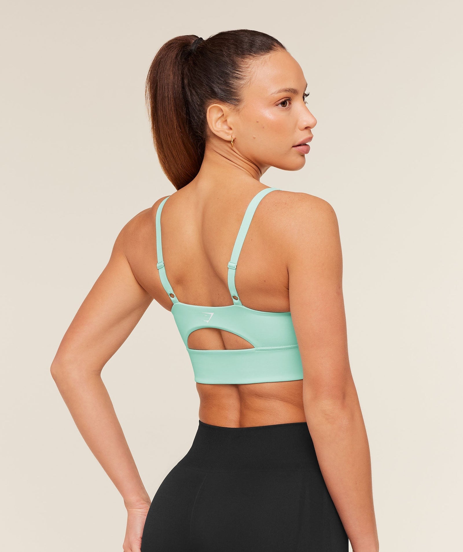 Women's Gymshark Twist Front Sports Bra Pop Turquoise