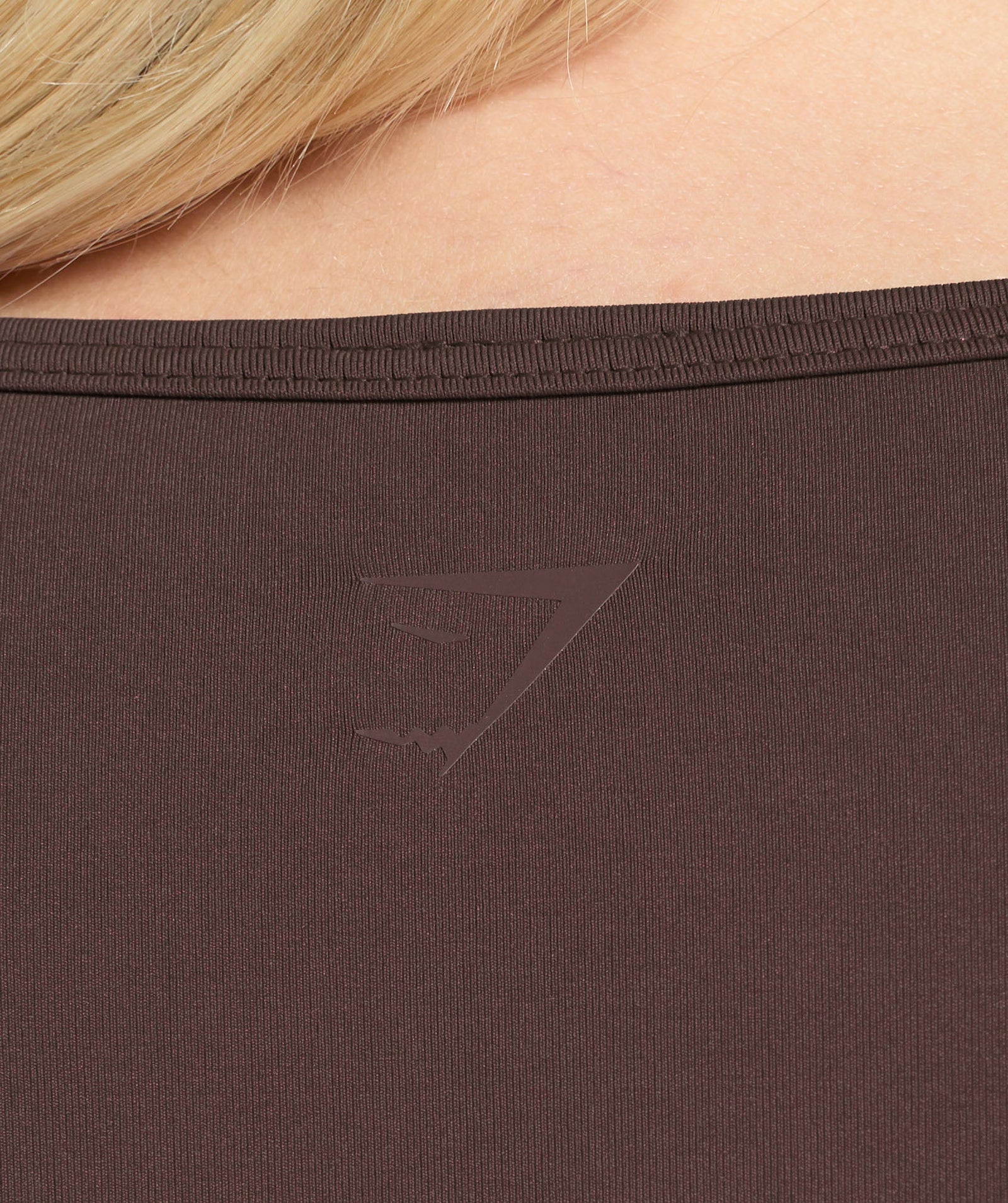 Women's Gymshark Contrast Seamless Crop Top Heritage Brown