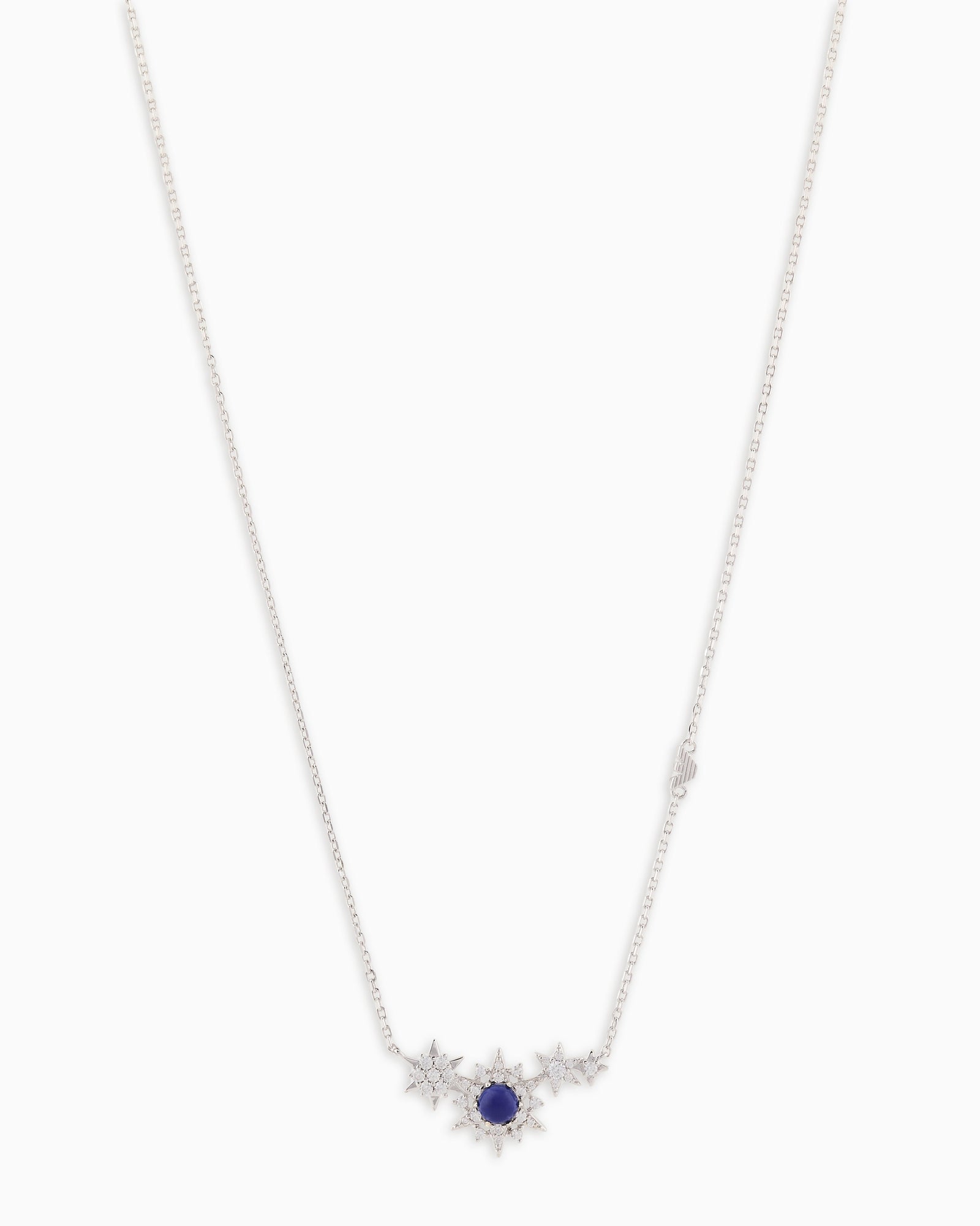 Emporio Armani  Sterling Silver Station Necklace