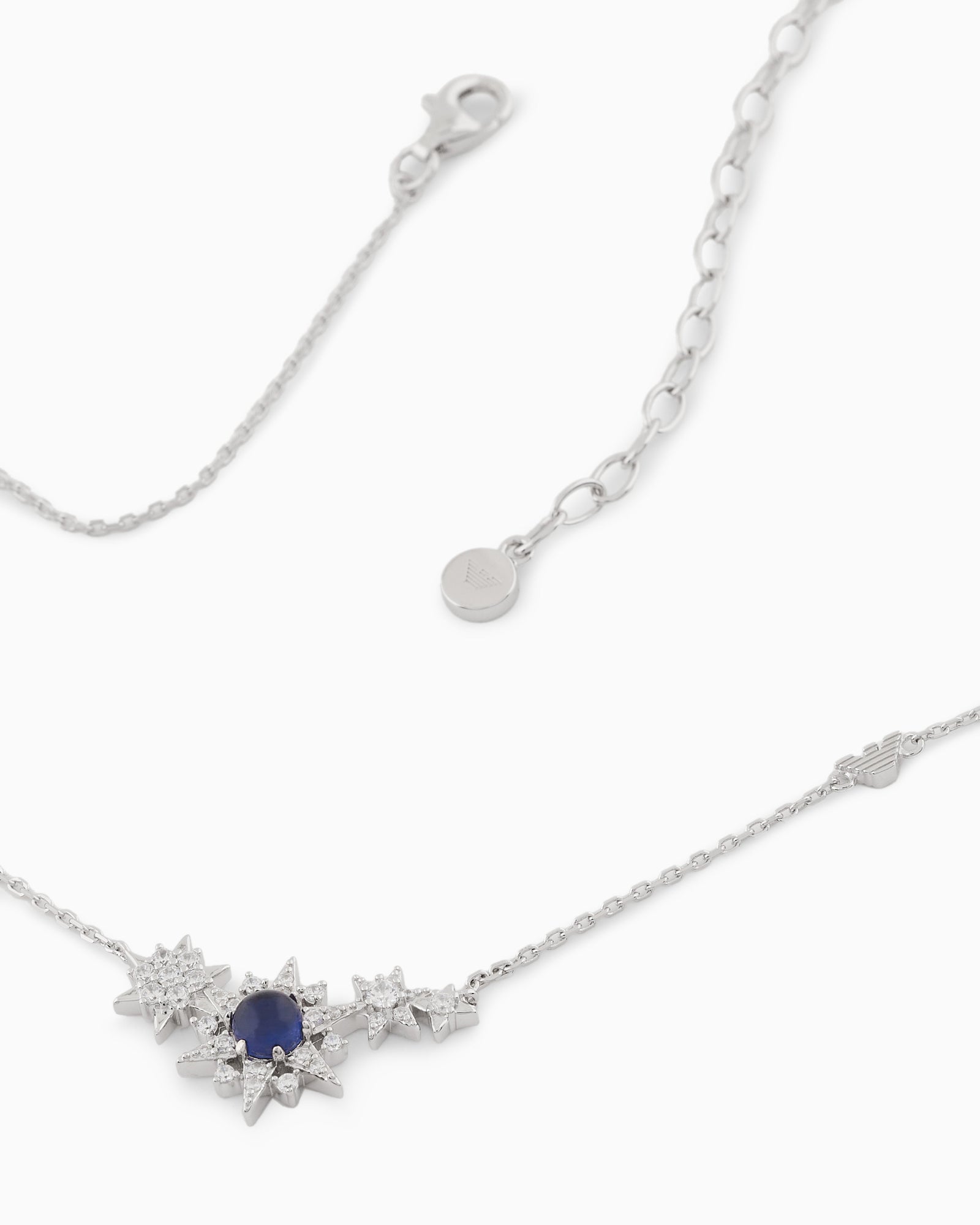 Emporio Armani  Sterling Silver Station Necklace